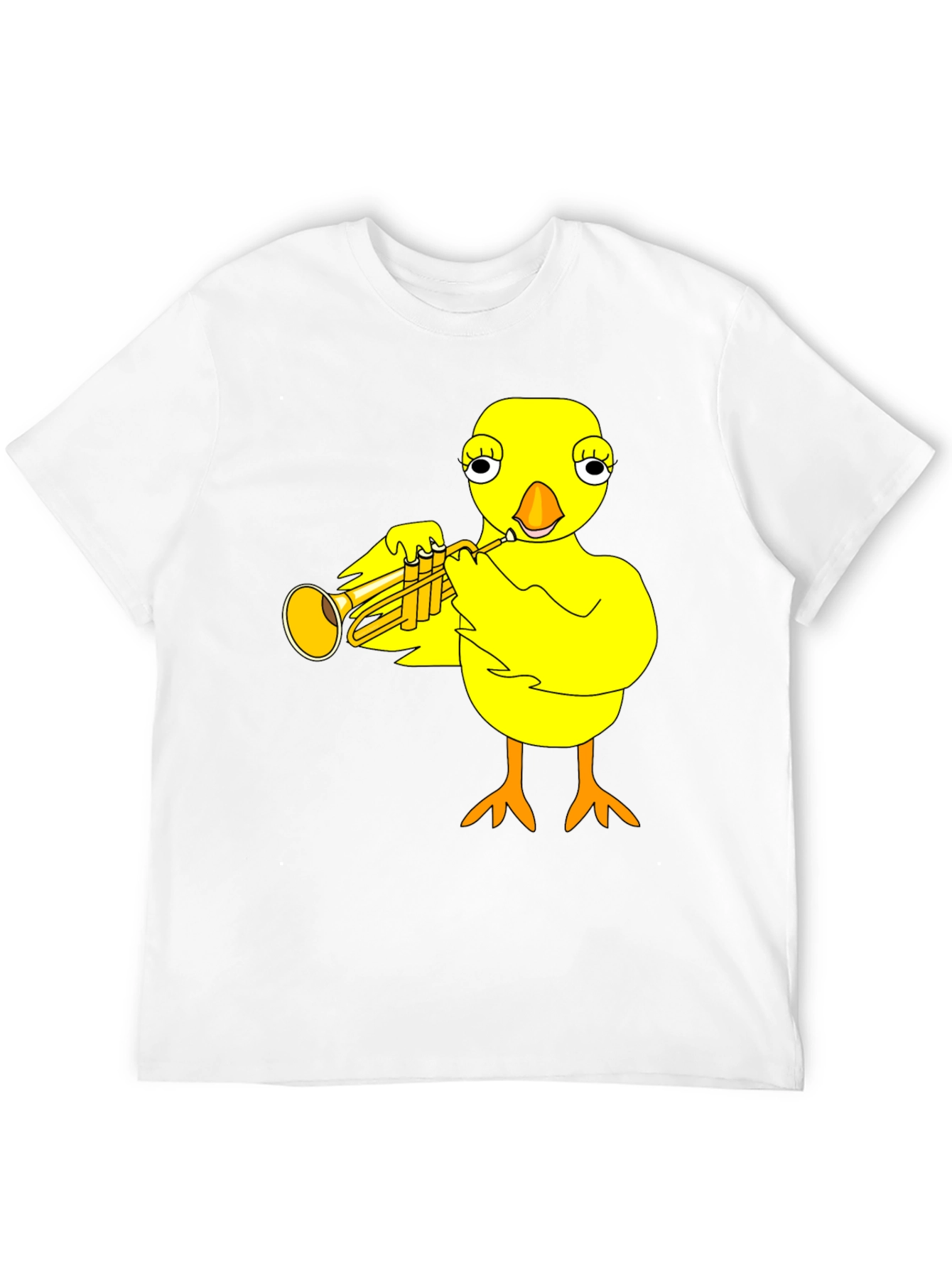 Funny Chick Trumpet Player Graphic Tee