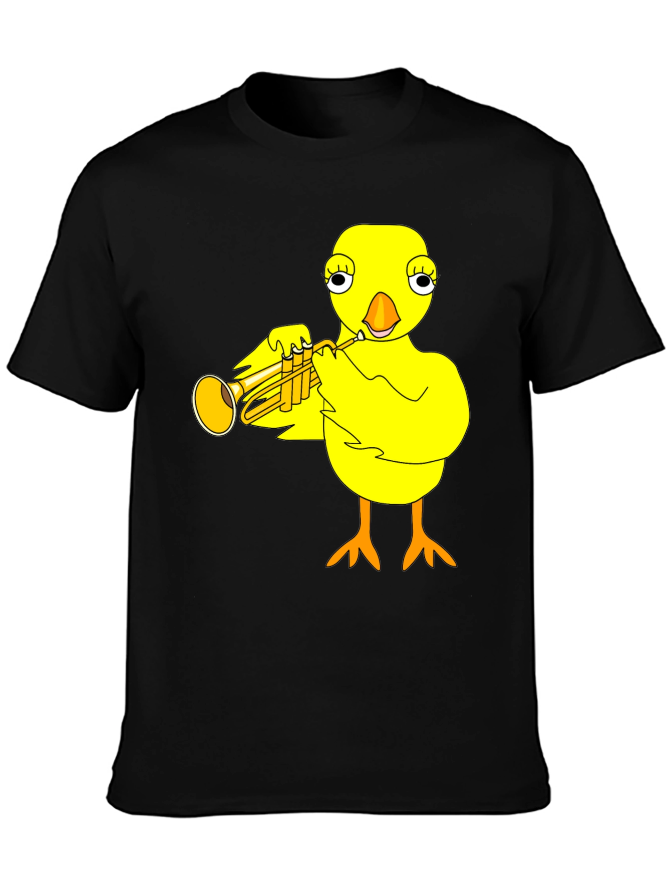 Funny Chick Trumpet Player Graphic Tee