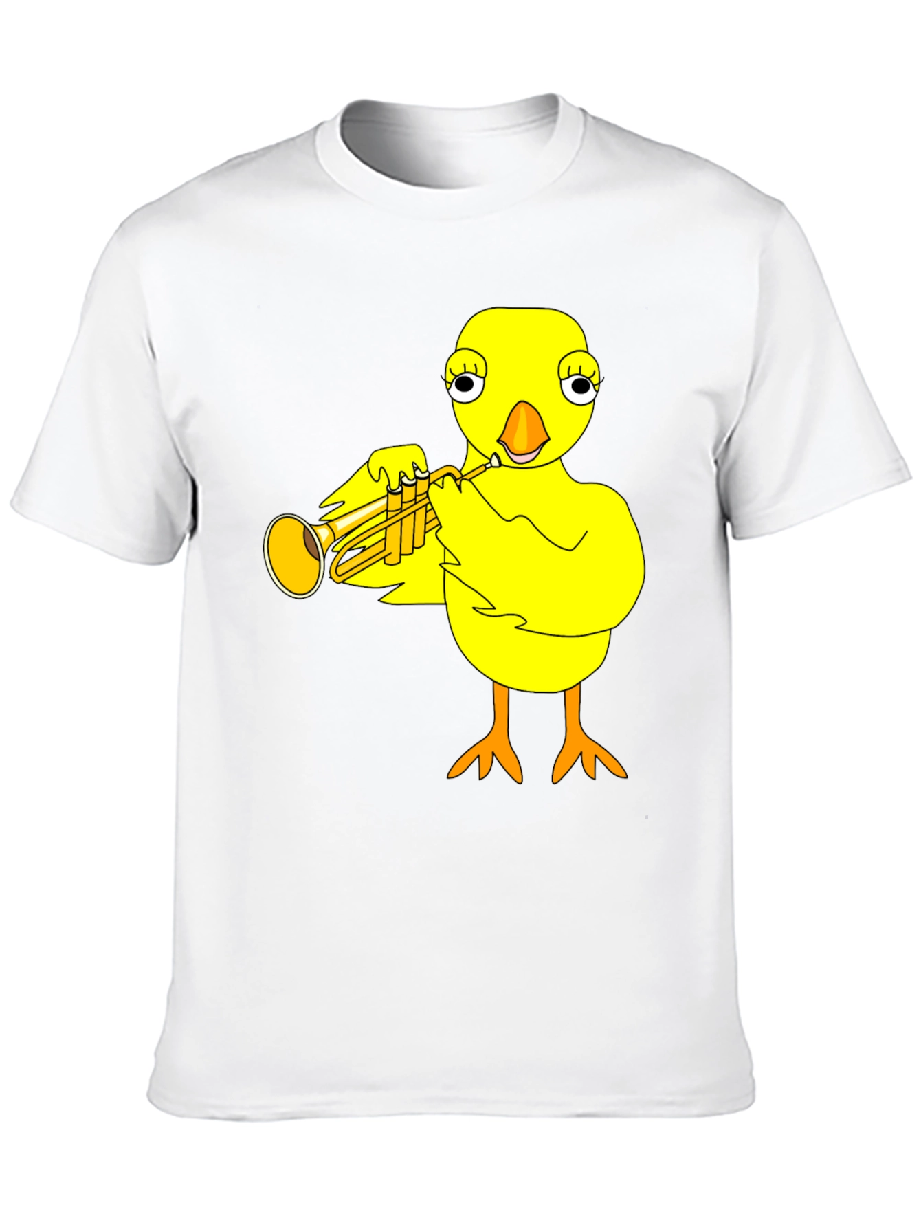 Funny Chick Trumpet Player Graphic Tee