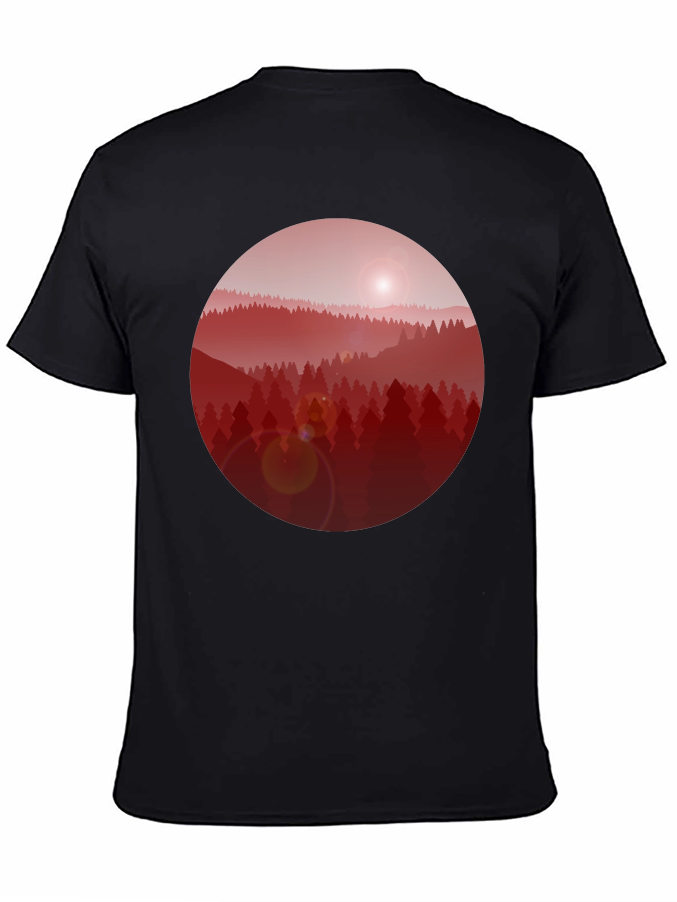 Red Forest Graphic T-Shirt