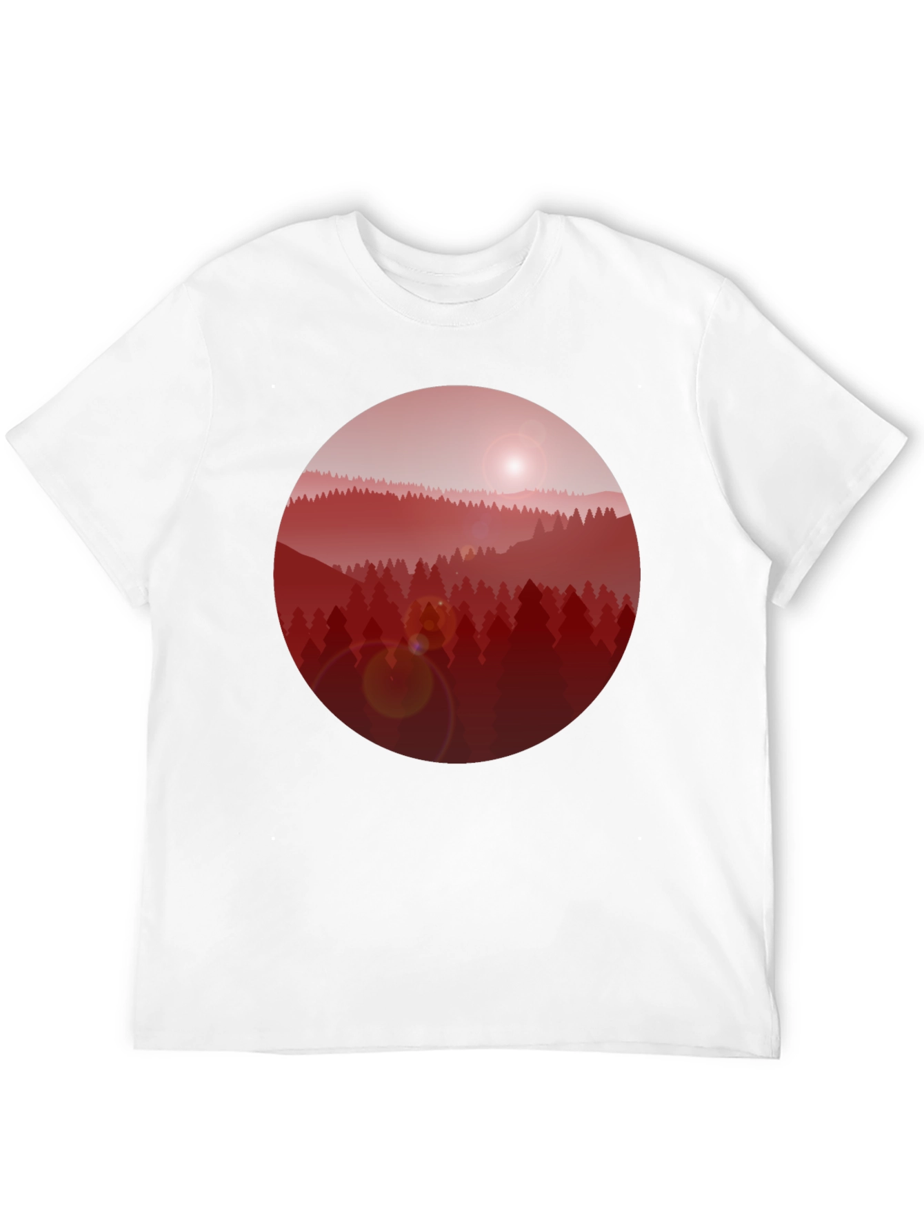 Red Forest Graphic T-Shirt