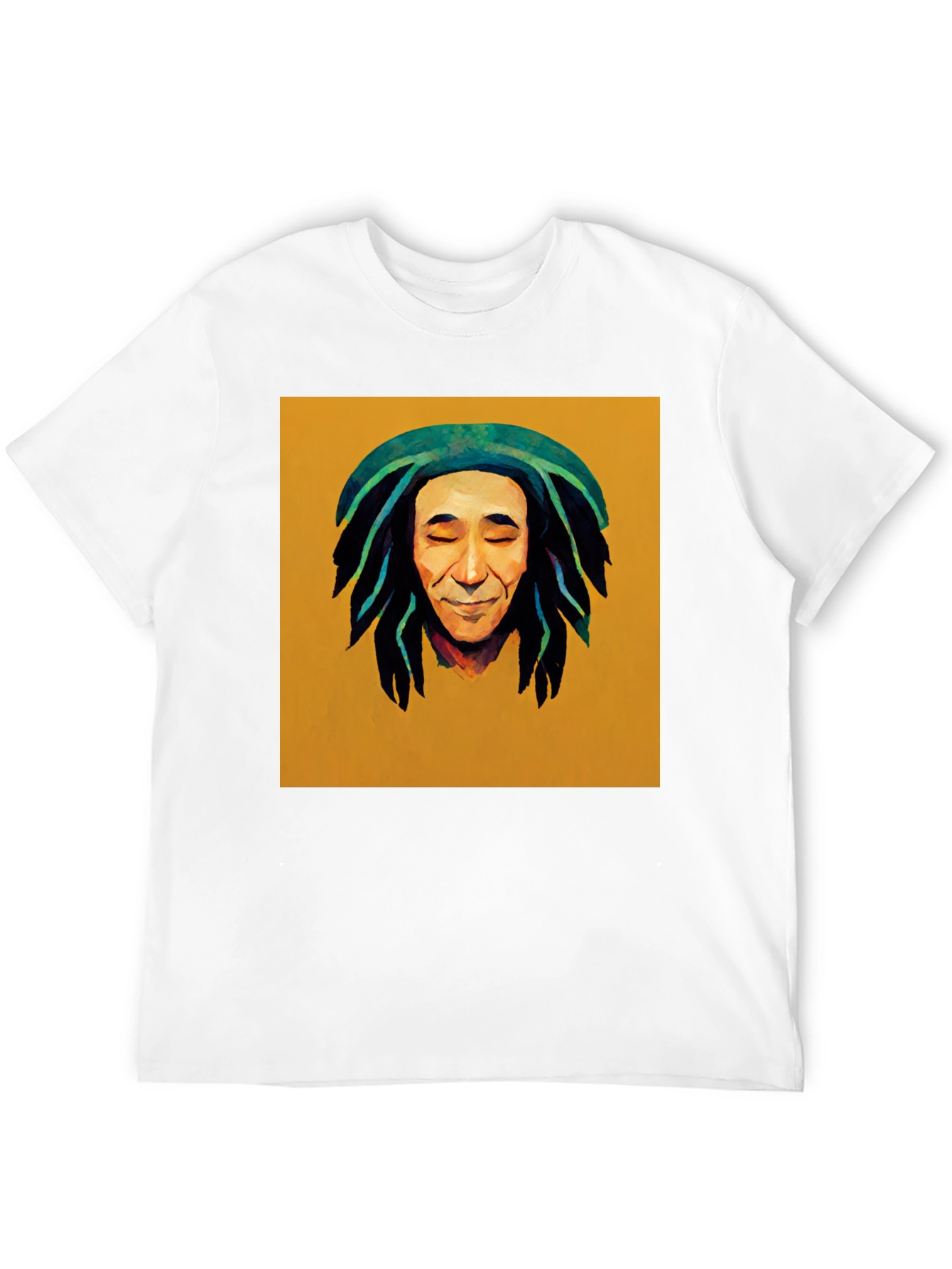 Rasta Man Graphic Black T-Shirt