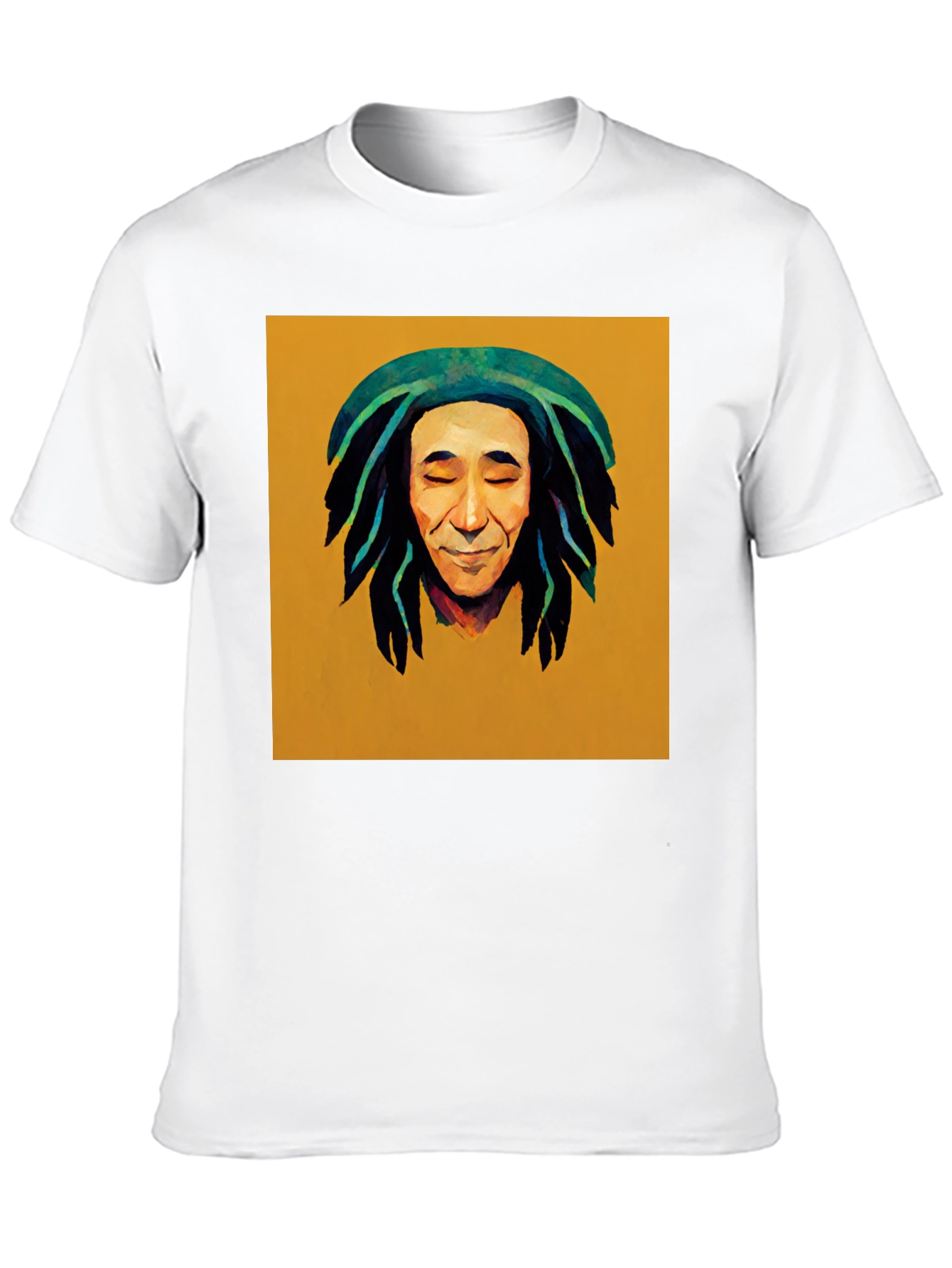 Rasta Man Graphic Black T-Shirt