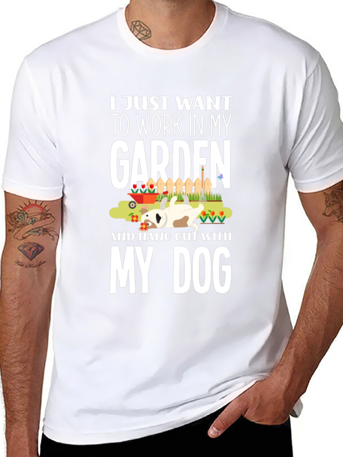 Garden and Dog Lover T-Shirt