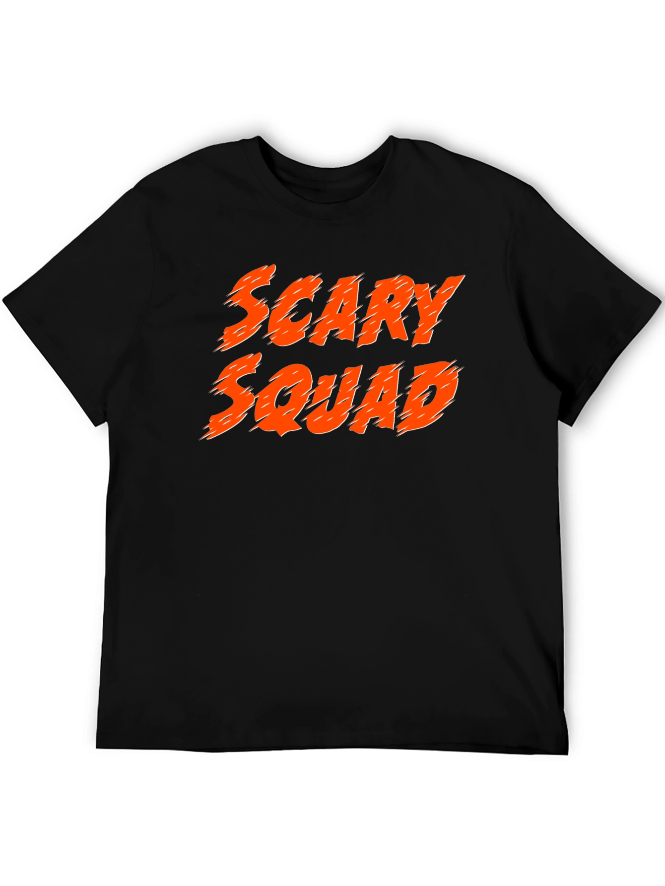 Scary Squad Graphic Print Black T-Shirt