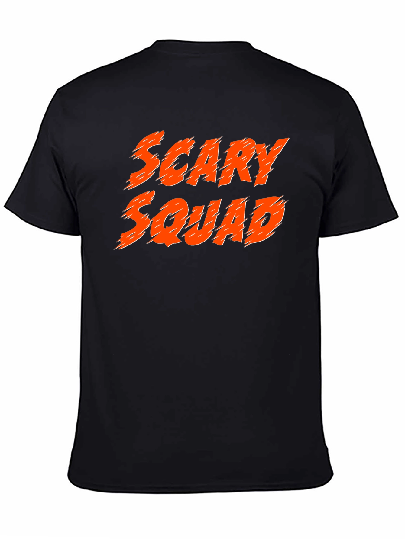 Scary Squad Graphic Print Black T-Shirt
