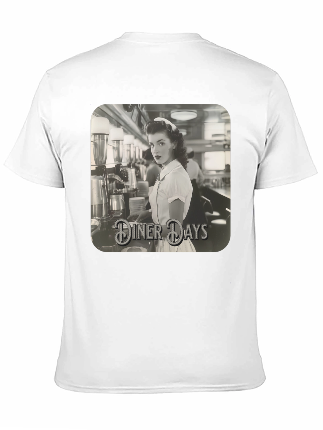 Diner Days Retro Graphic T-Shirt