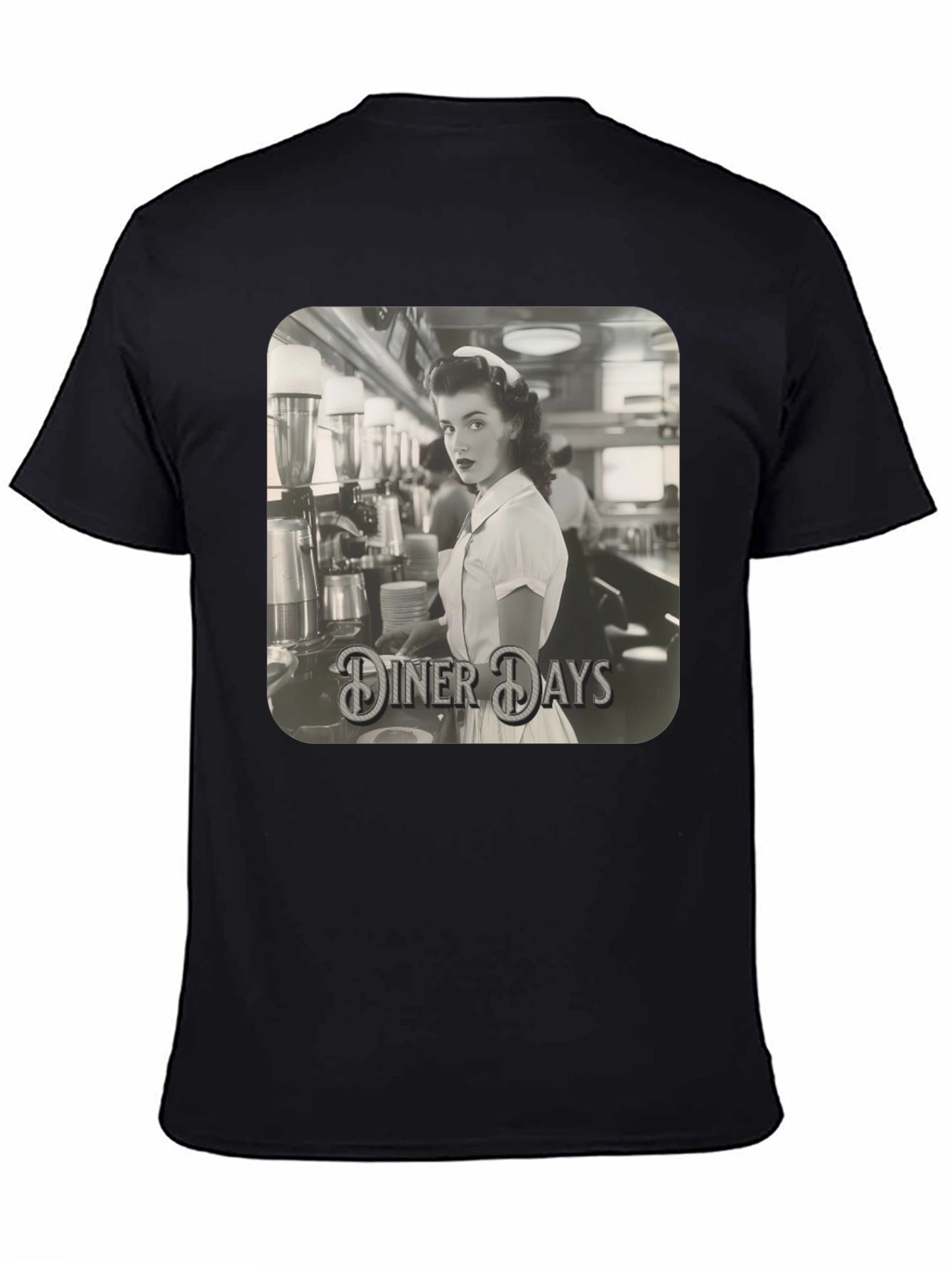 Diner Days Retro Graphic T-Shirt