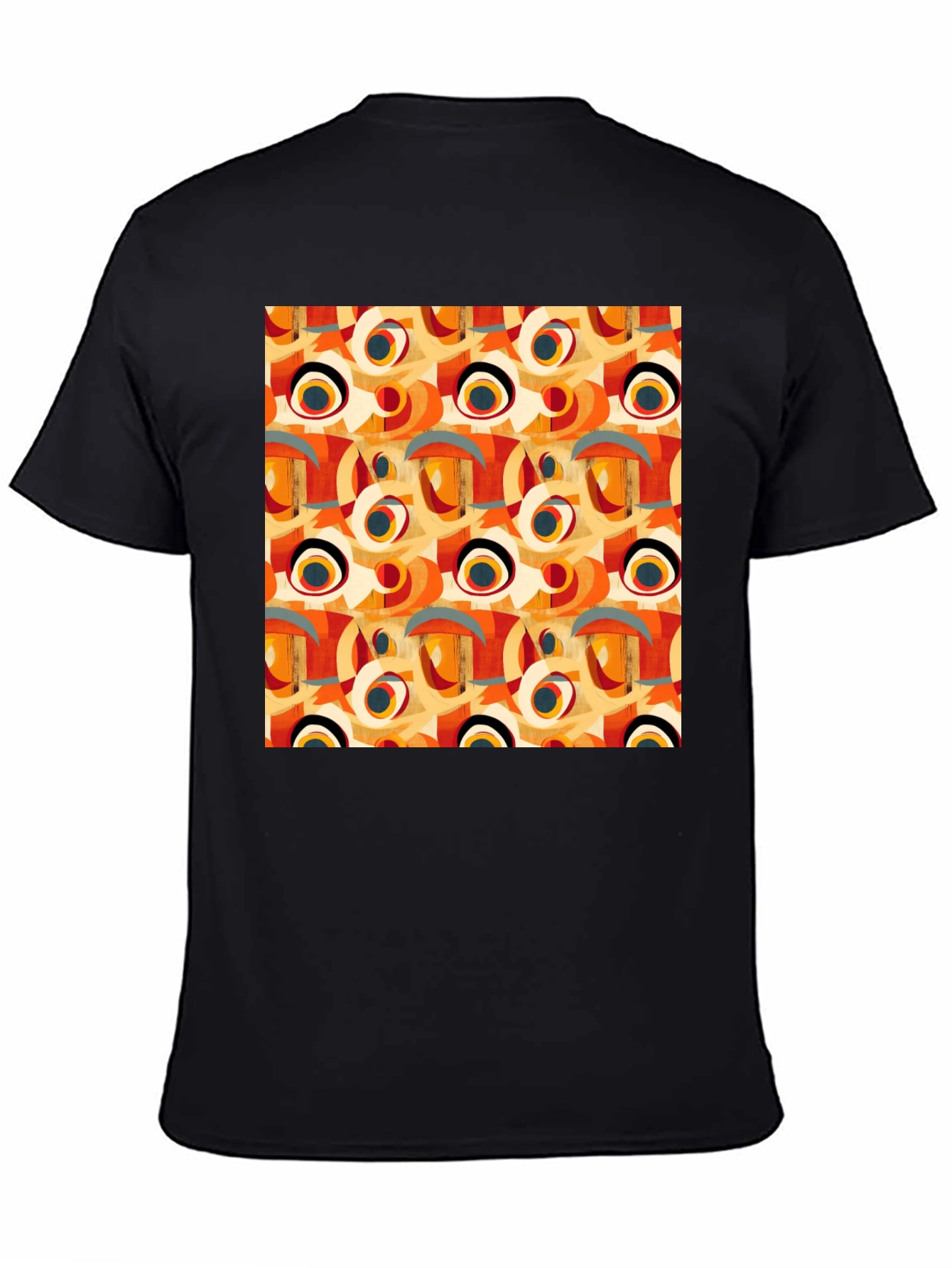 Abstract Pattern Crew Neck T-Shirt