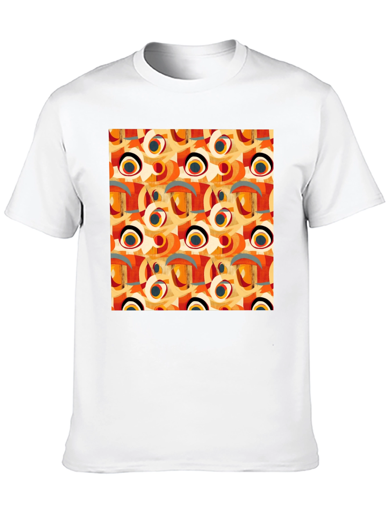 Abstract Pattern Crew Neck T-Shirt