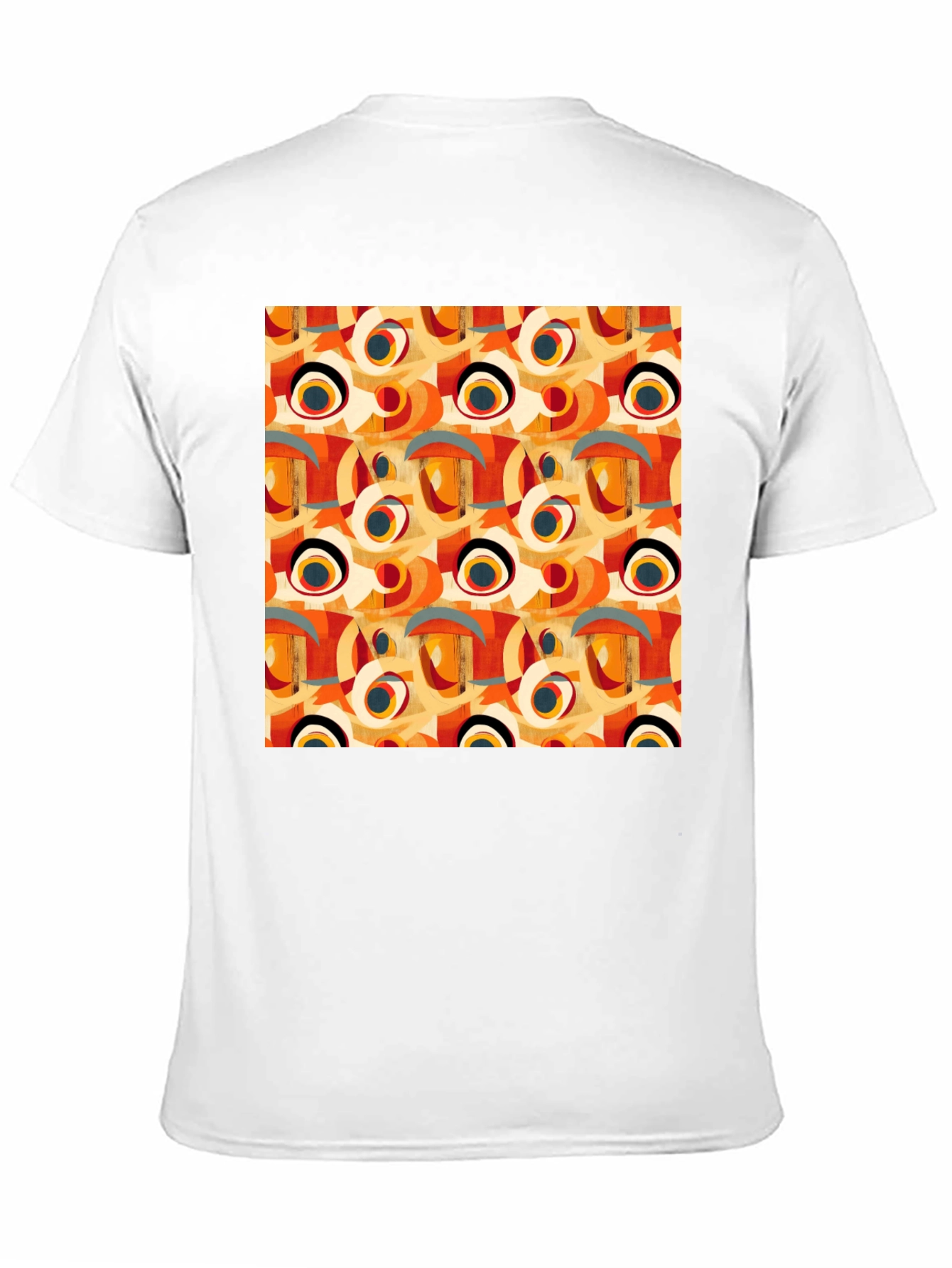 Abstract Pattern Crew Neck T-Shirt
