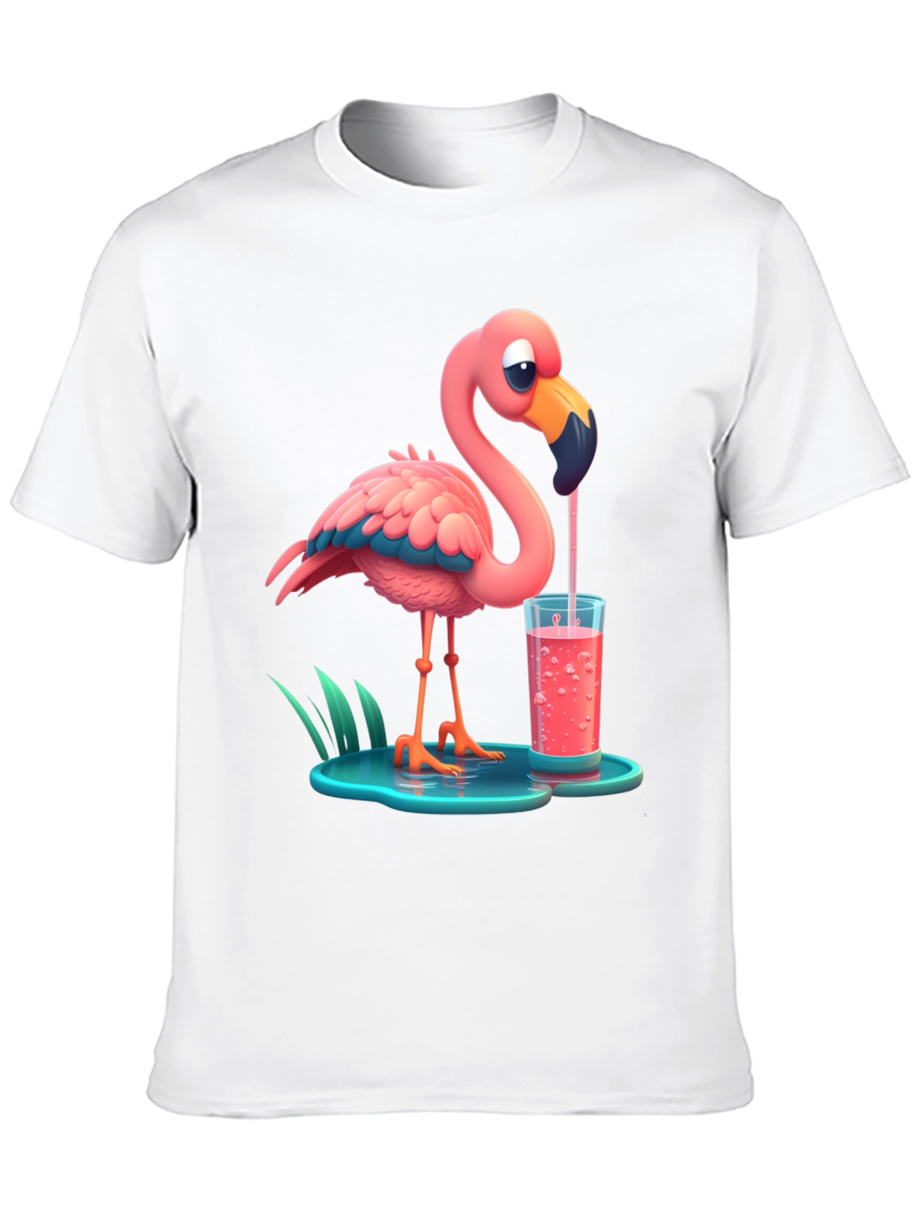 Cartoon Flamingo T-Shirt