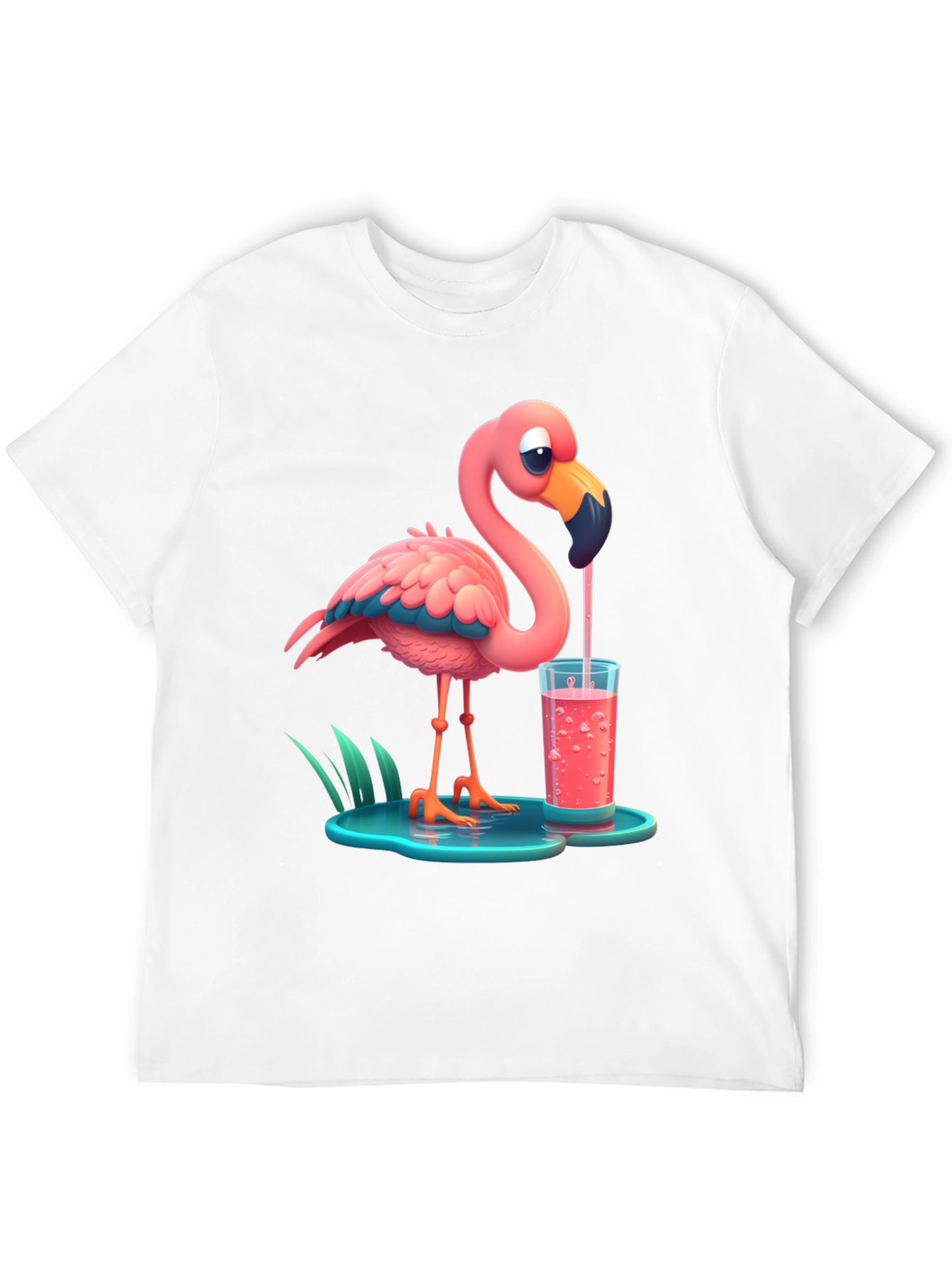 Cartoon Flamingo T-Shirt