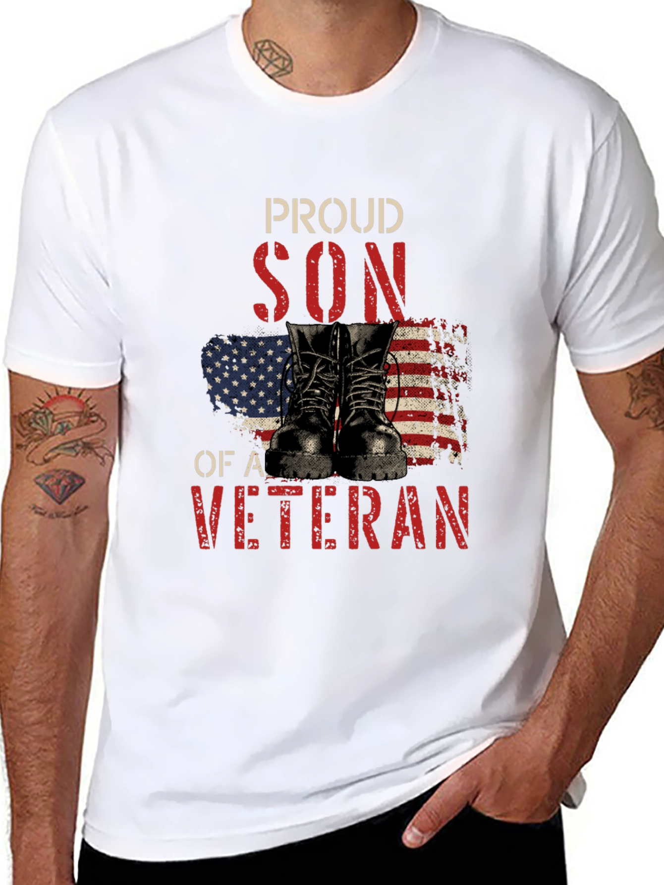 Proud Son of a Veteran Graphic Tee