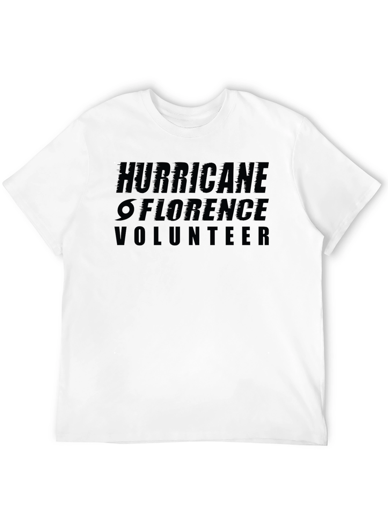 Hurricane Florence Volunteer Black T-Shirt