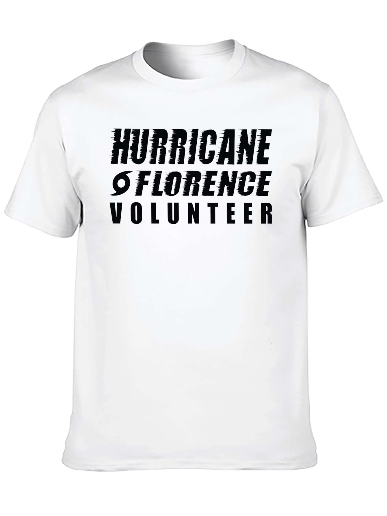 Hurricane Florence Volunteer Black T-Shirt