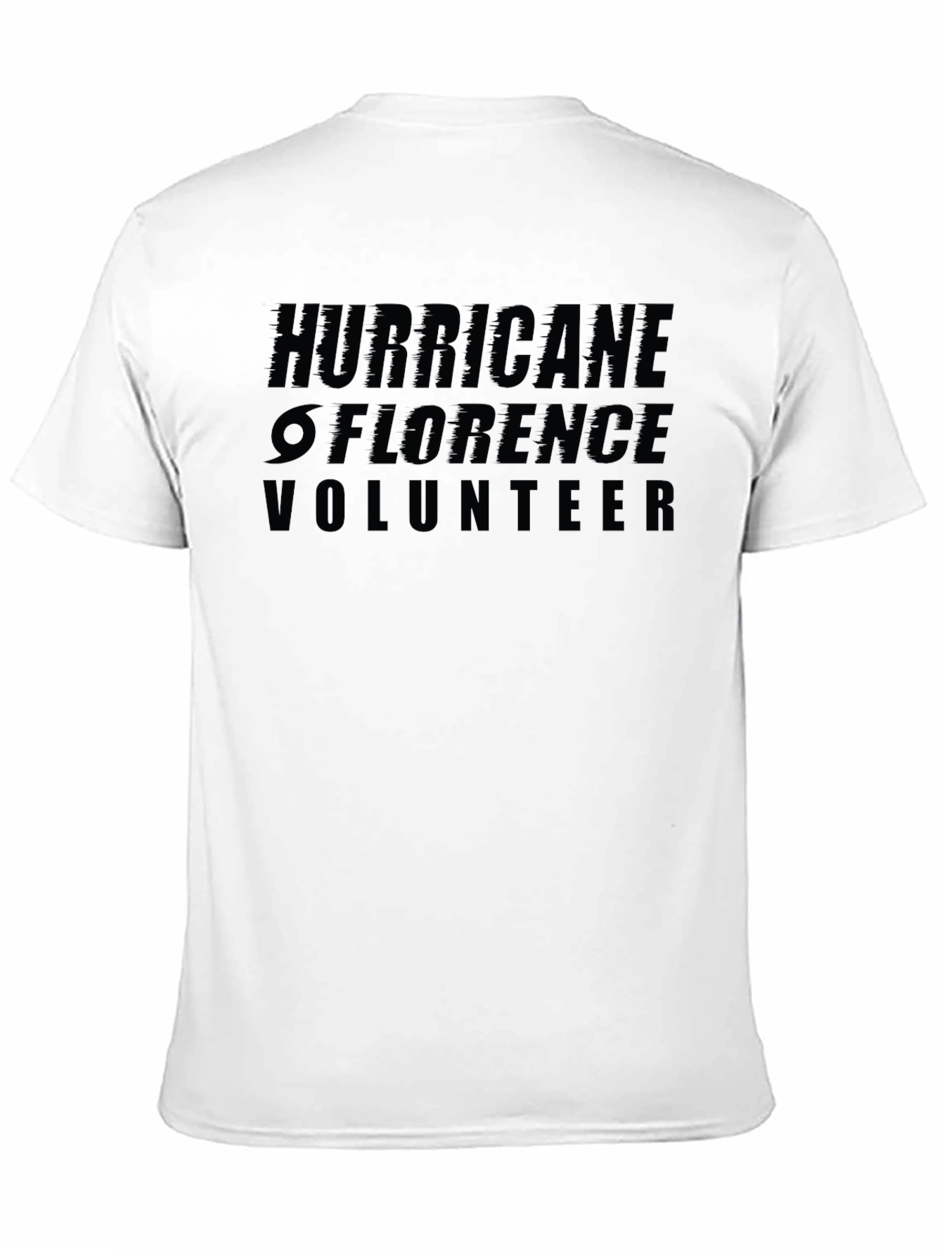 Hurricane Florence Volunteer Black T-Shirt
