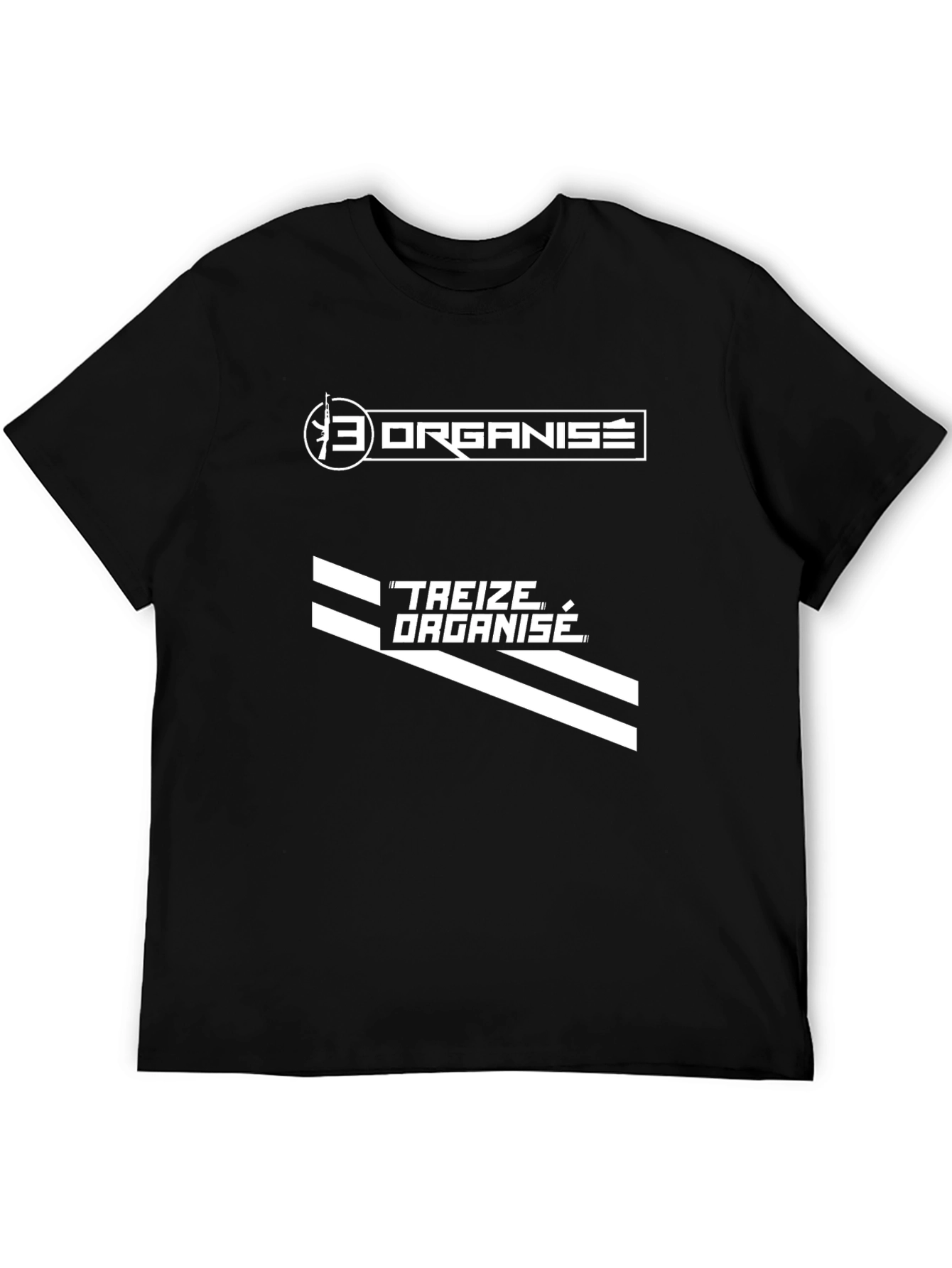 Treize Organise T-Shirt - Black Graphic Tee