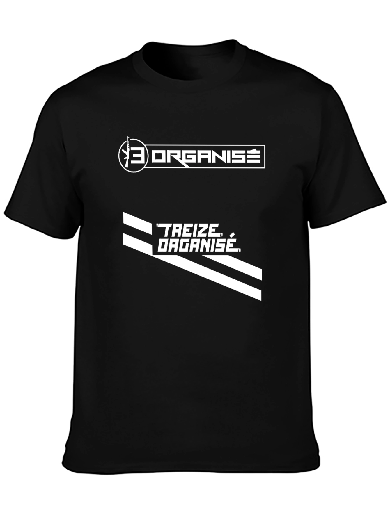 Treize Organise T-Shirt - Black Graphic Tee