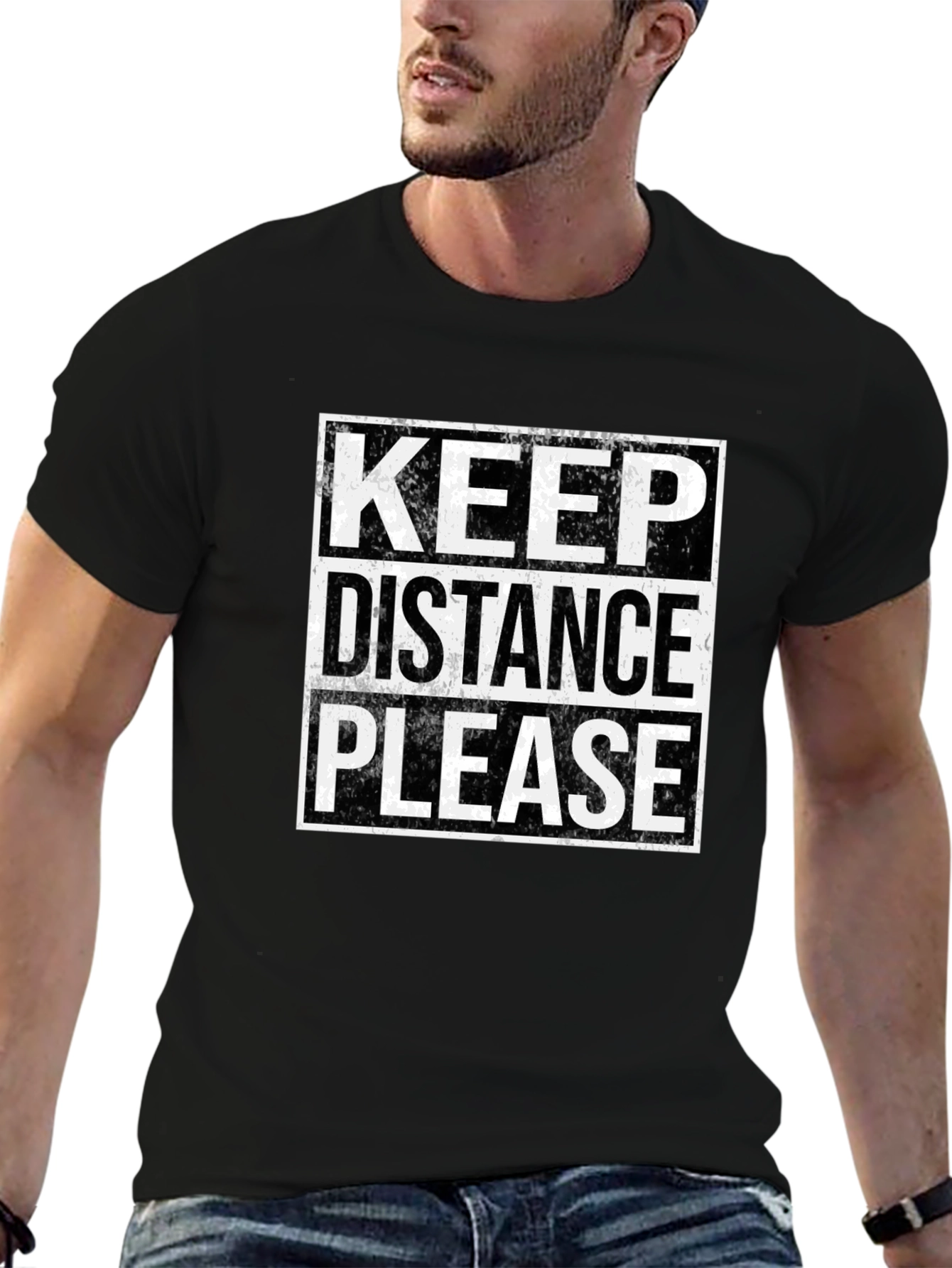Keep Distance Please T-Shirt - Social Distancing Tee