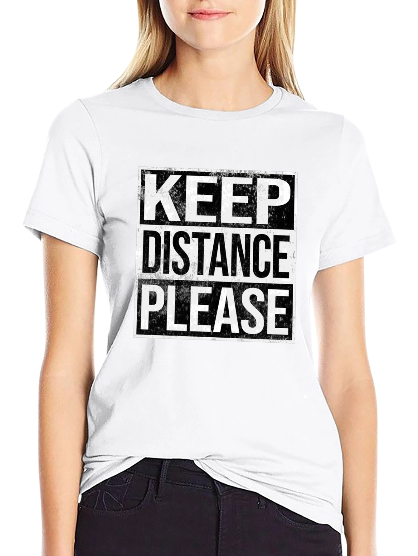Keep Distance Please T-Shirt - Social Distancing Tee