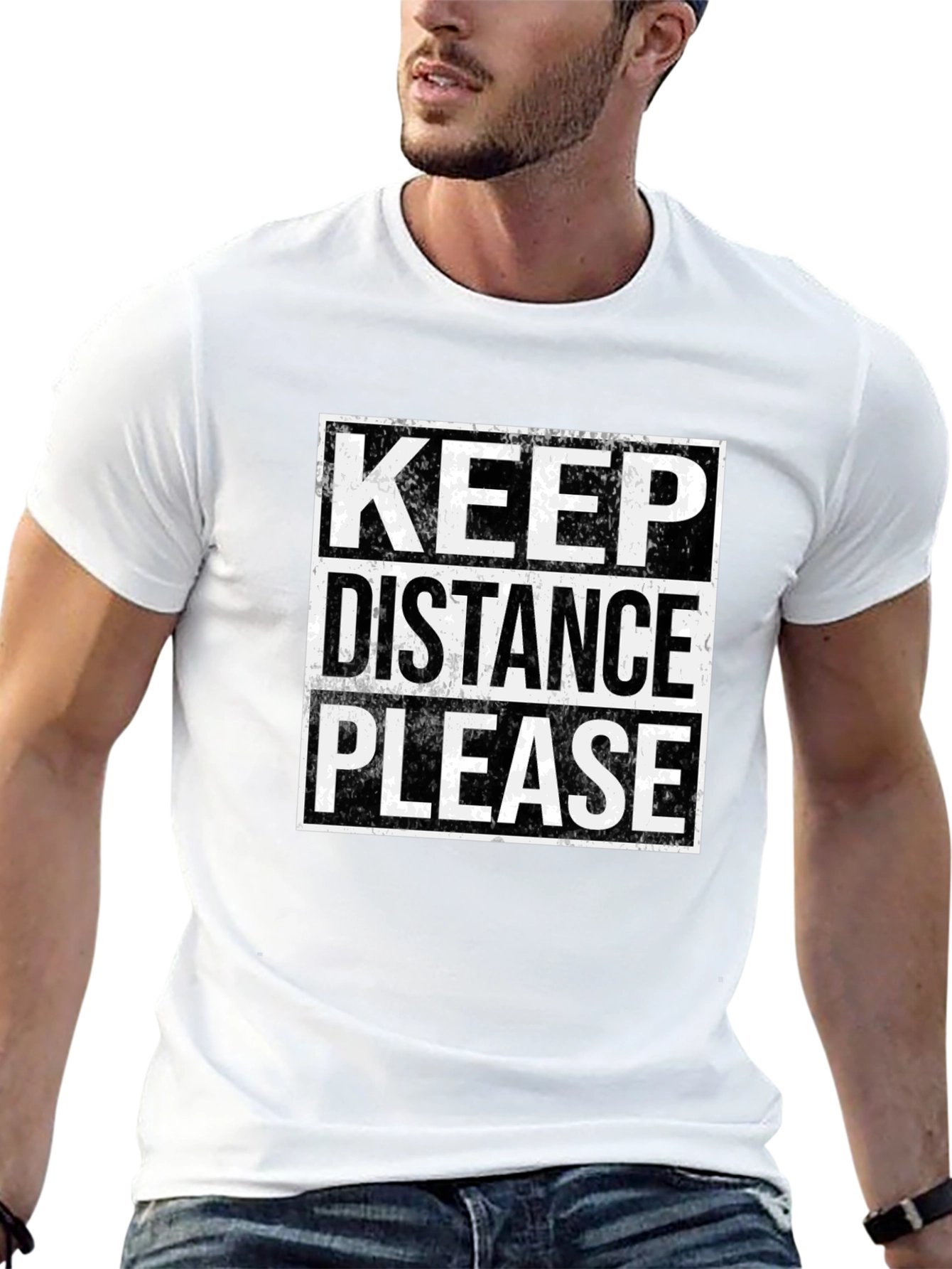 Keep Distance Please T-Shirt - Social Distancing Tee