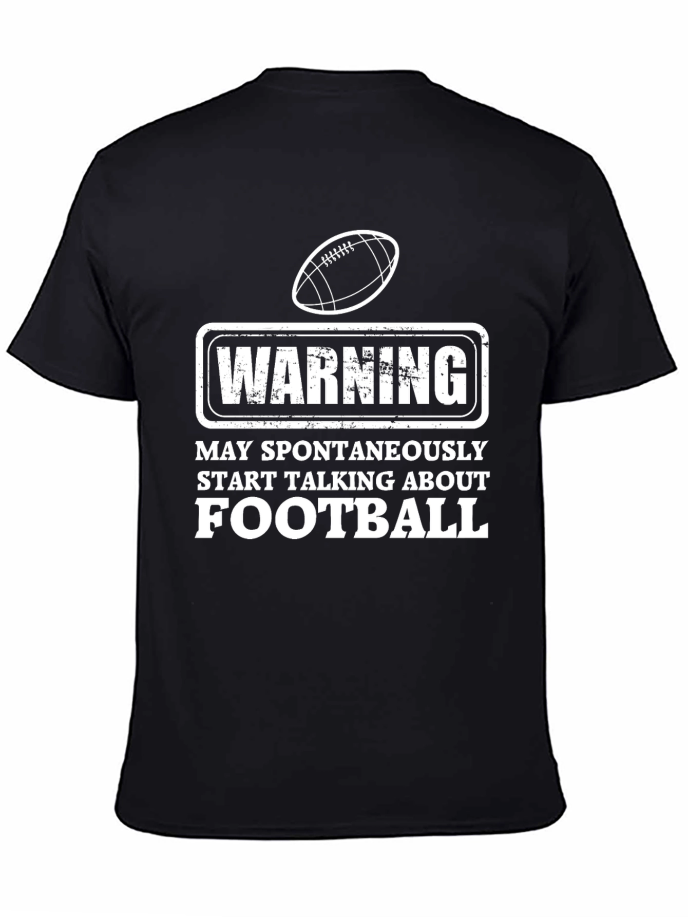 Warning Football T-Shirt - Spontaneous Talks