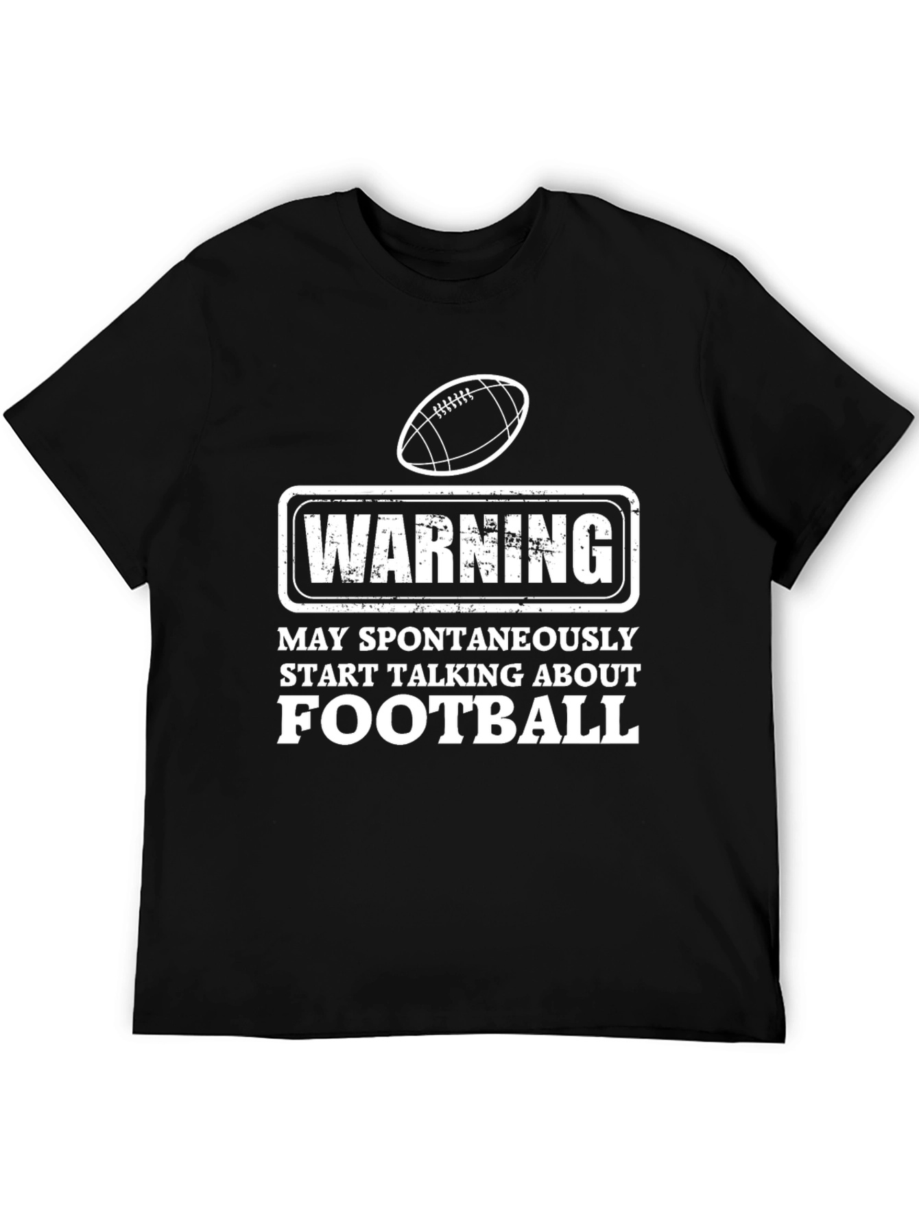 Warning Football T-Shirt - Spontaneous Talks