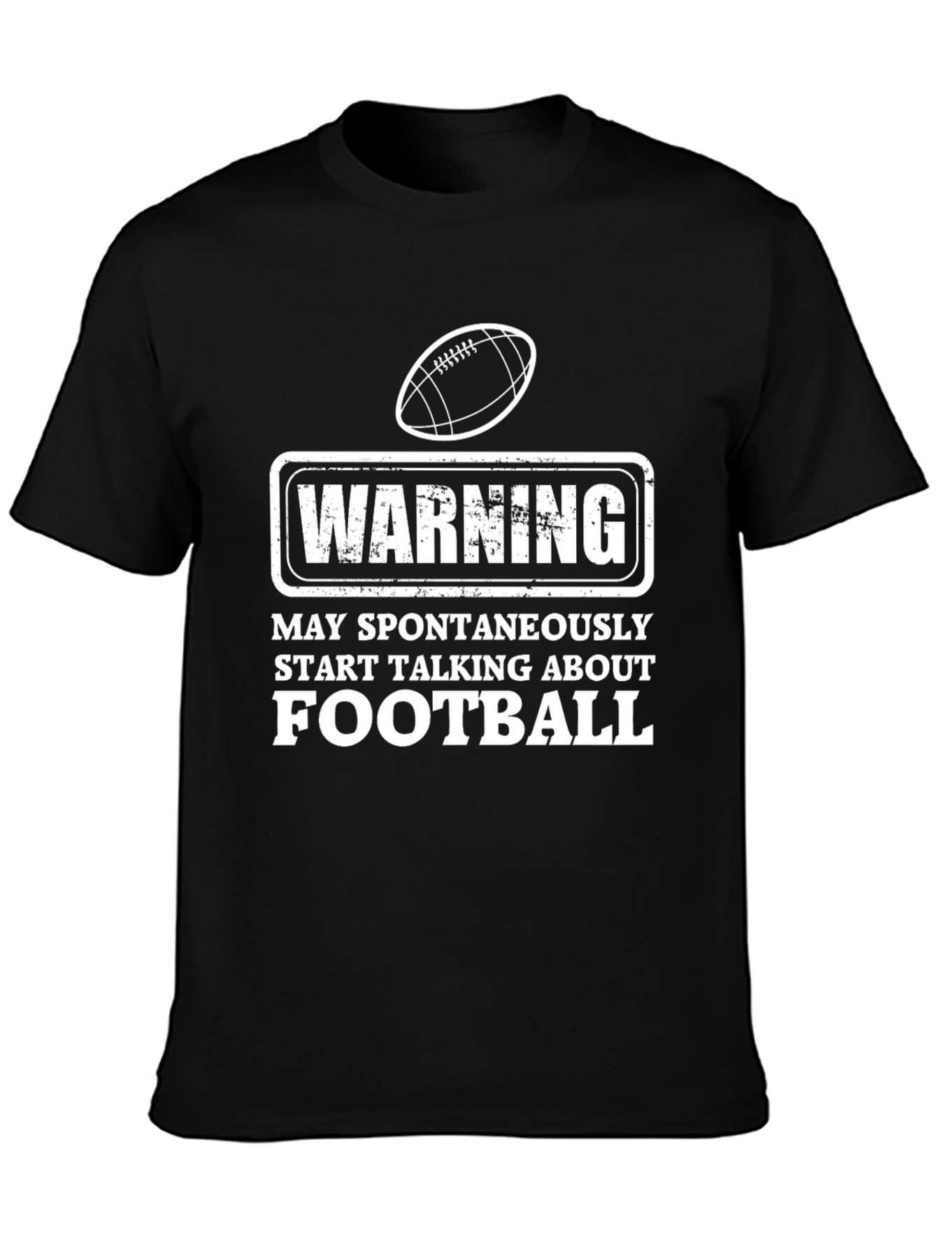 Warning Football T-Shirt - Spontaneous Talks