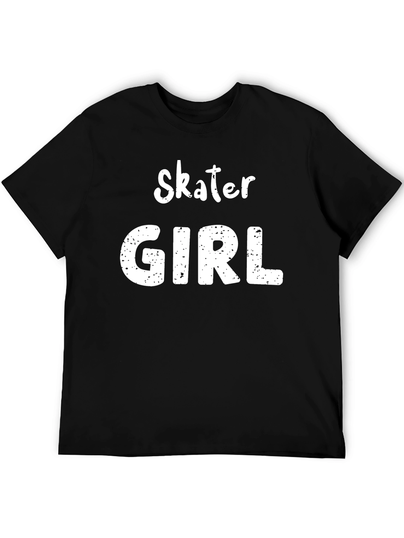 Skater Girl Black T-Shirt - Cool Casual Style