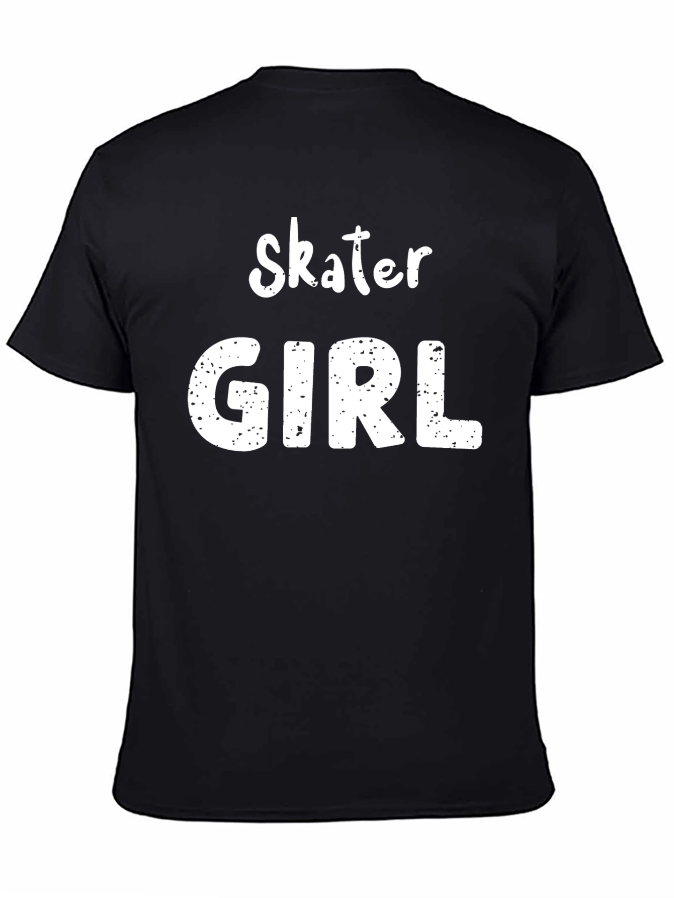 Skater Girl Black T-Shirt - Cool Casual Style