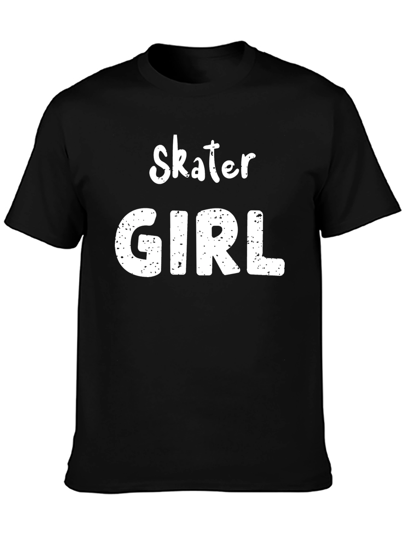 Skater Girl Black T-Shirt - Cool Casual Style