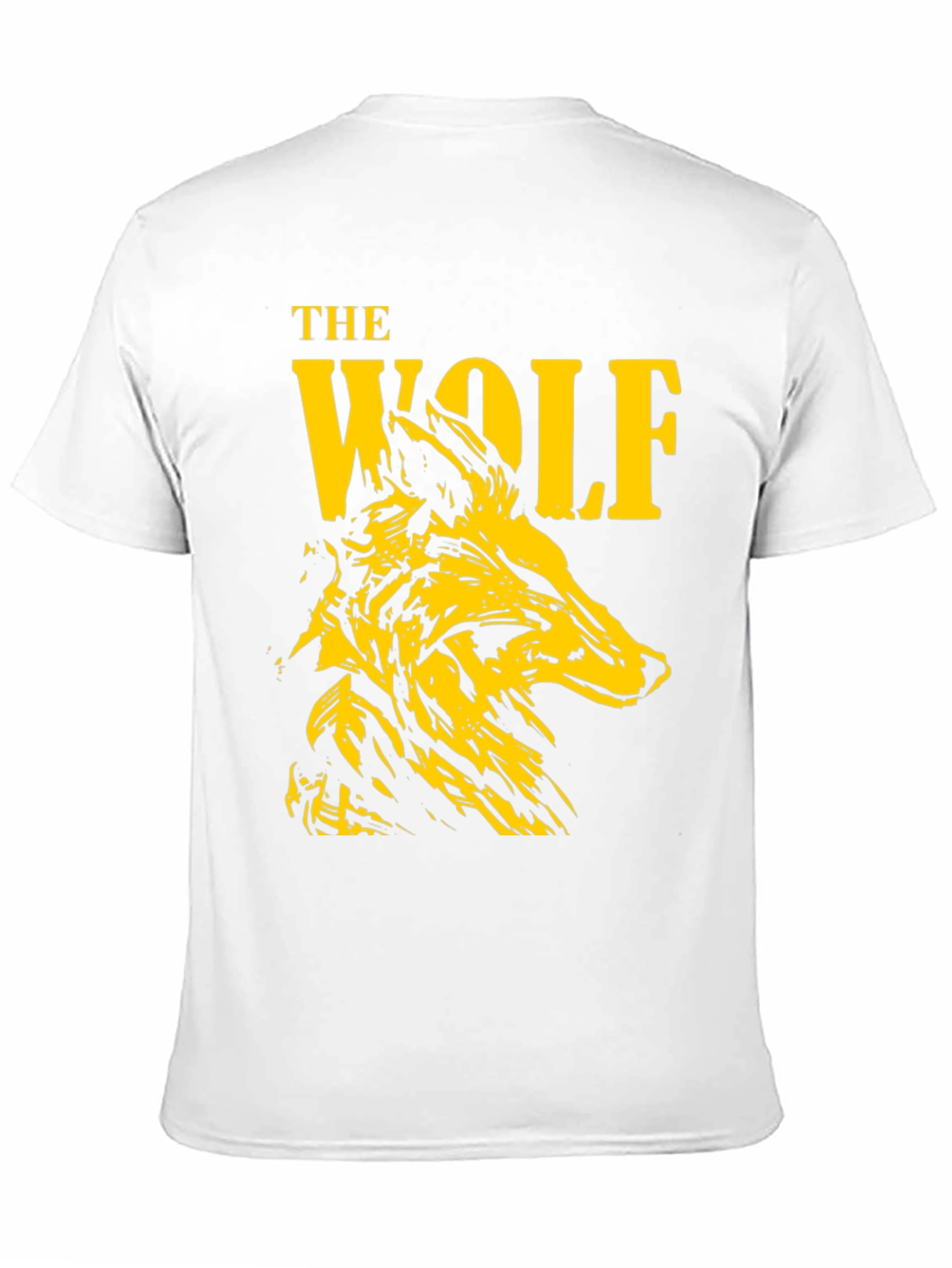 The Wolf Graphic Print Black T-Shirt