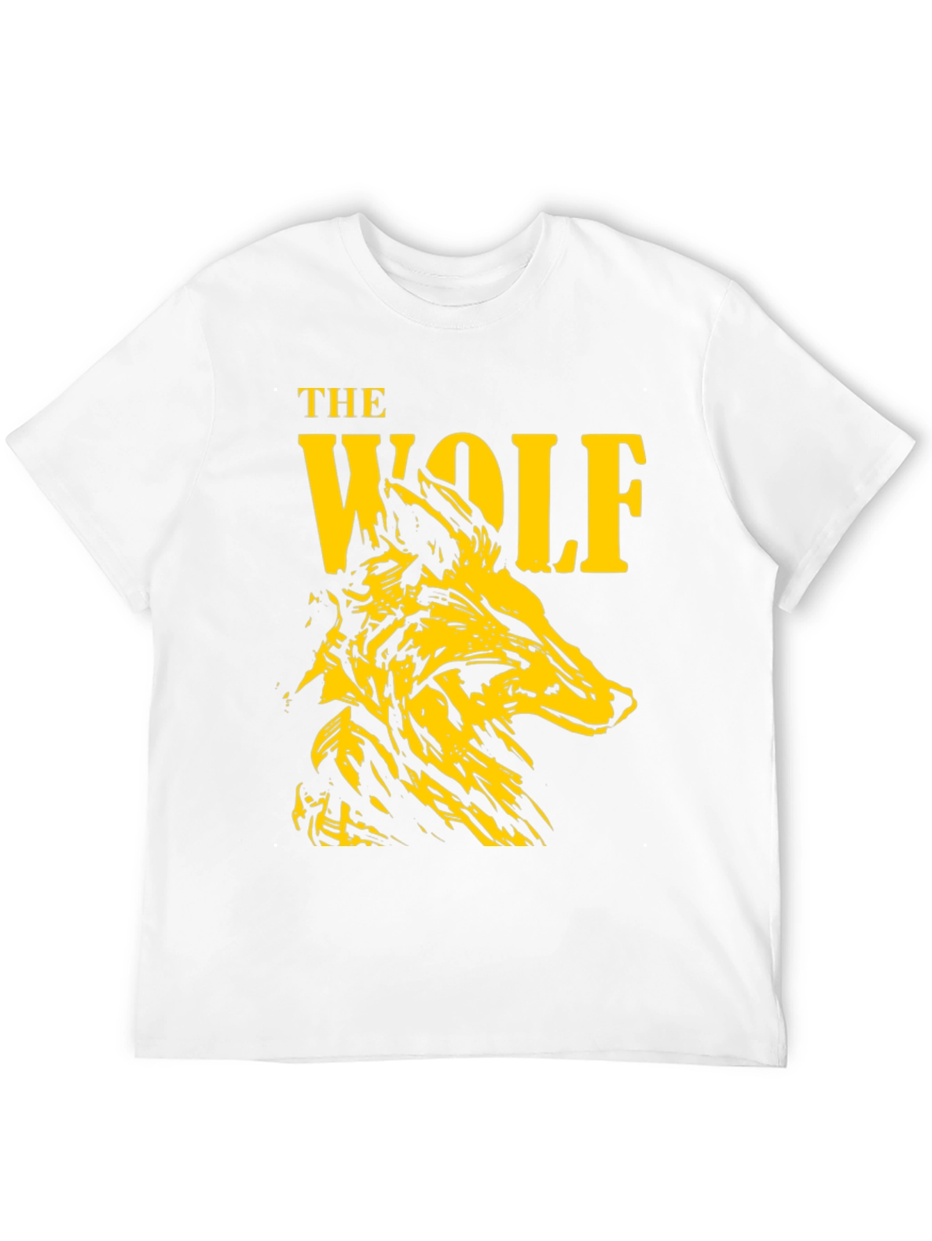 The Wolf Graphic Print Black T-Shirt