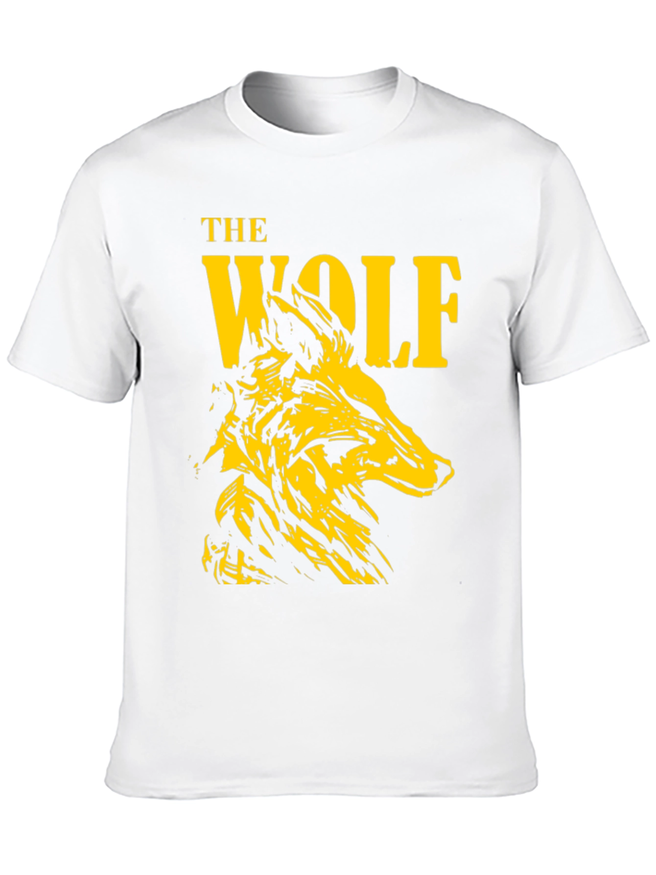 The Wolf Graphic Print Black T-Shirt