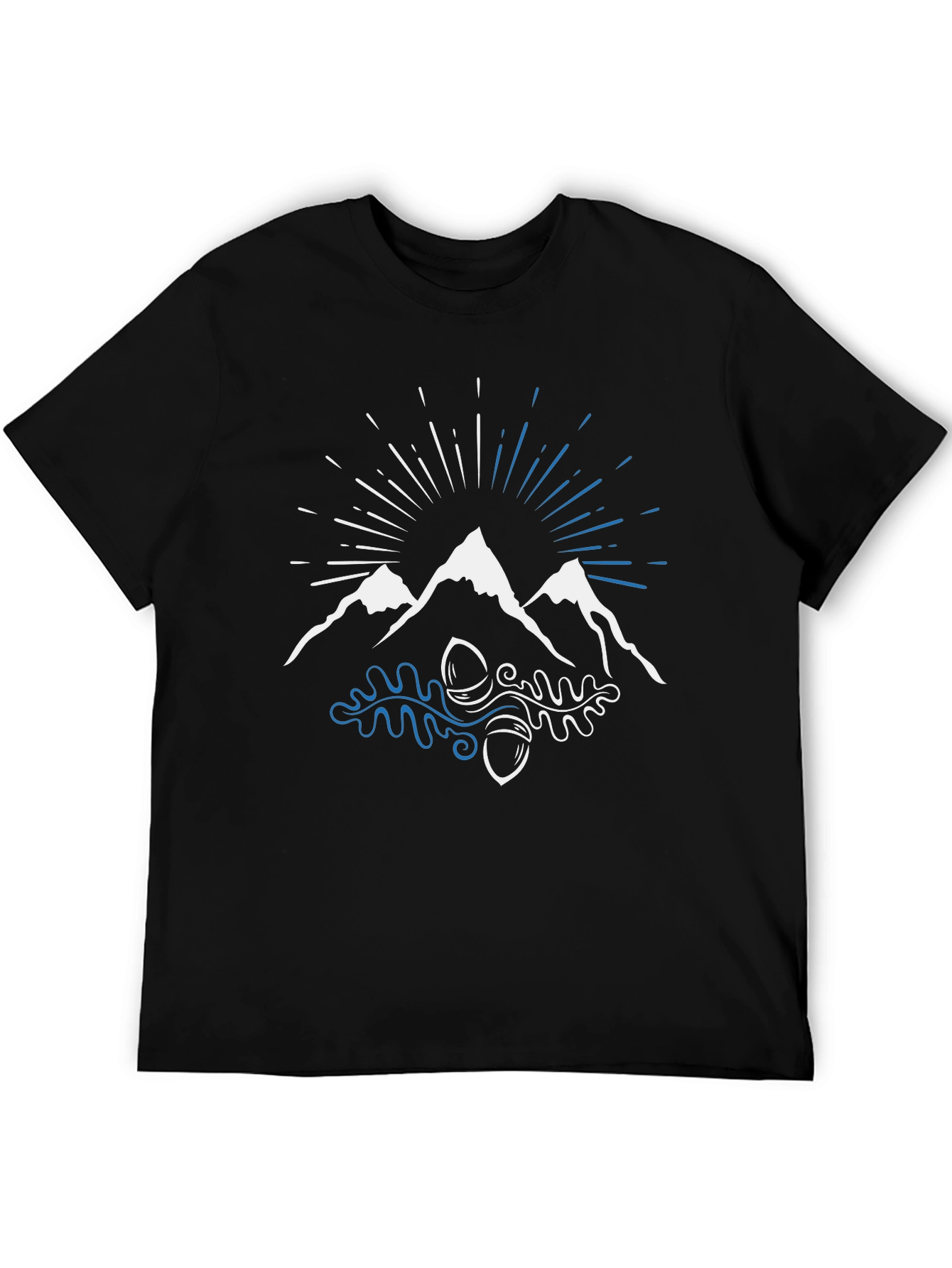 Mountain & Oak Graphic Tee - Nature Inspired Design