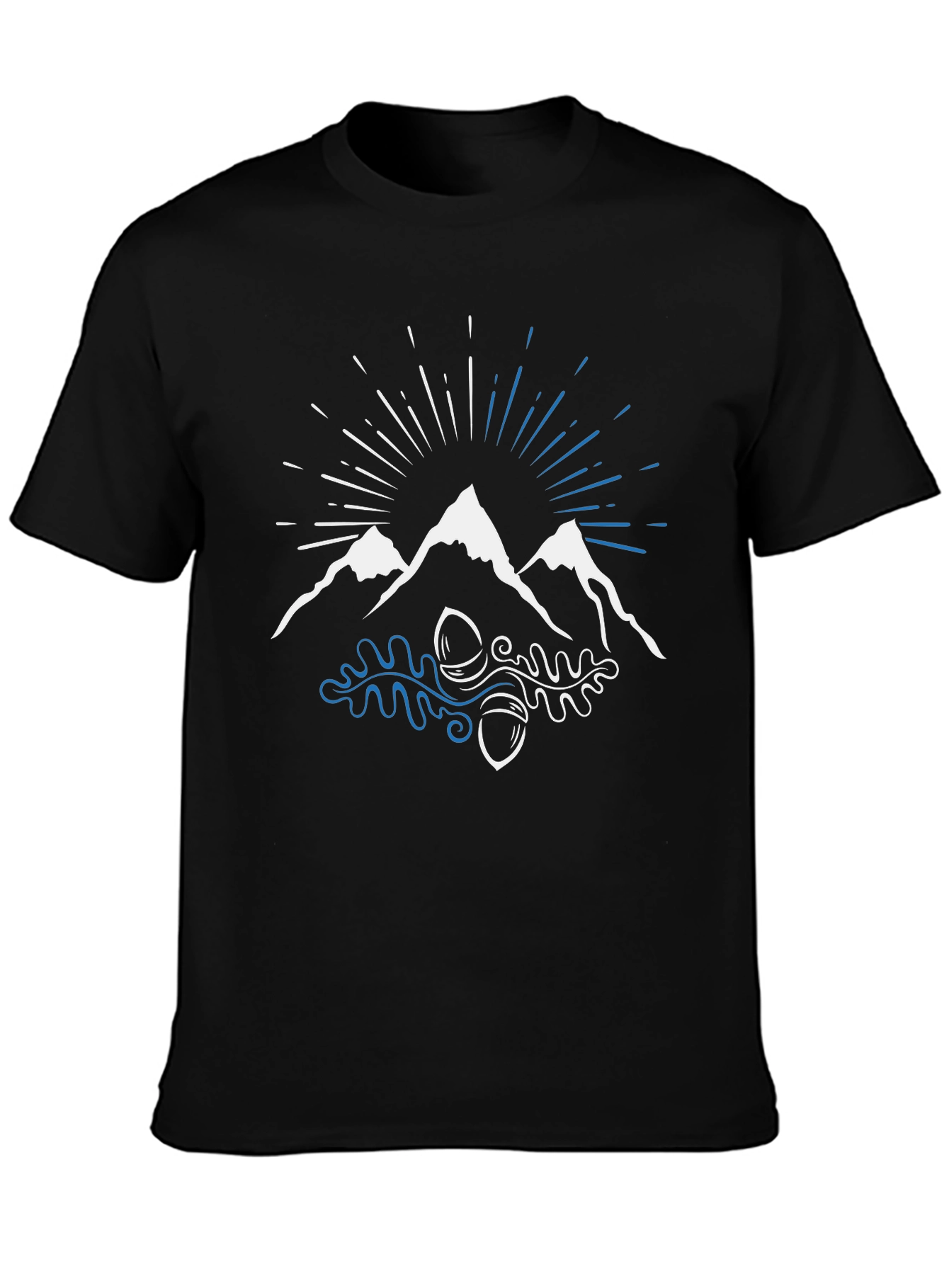 Mountain & Oak Graphic Tee - Nature Inspired Design