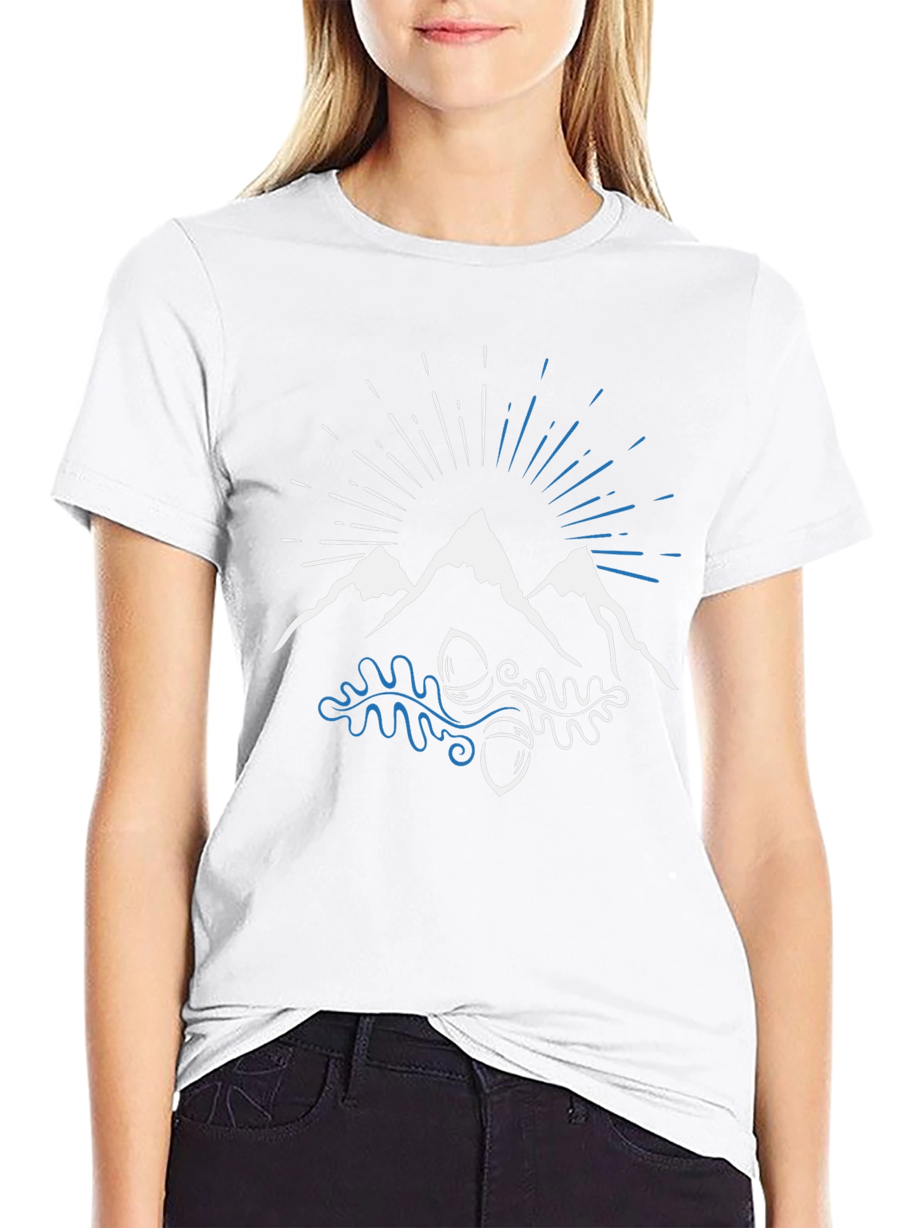 Mountain & Oak Graphic Tee - Nature Inspired Design