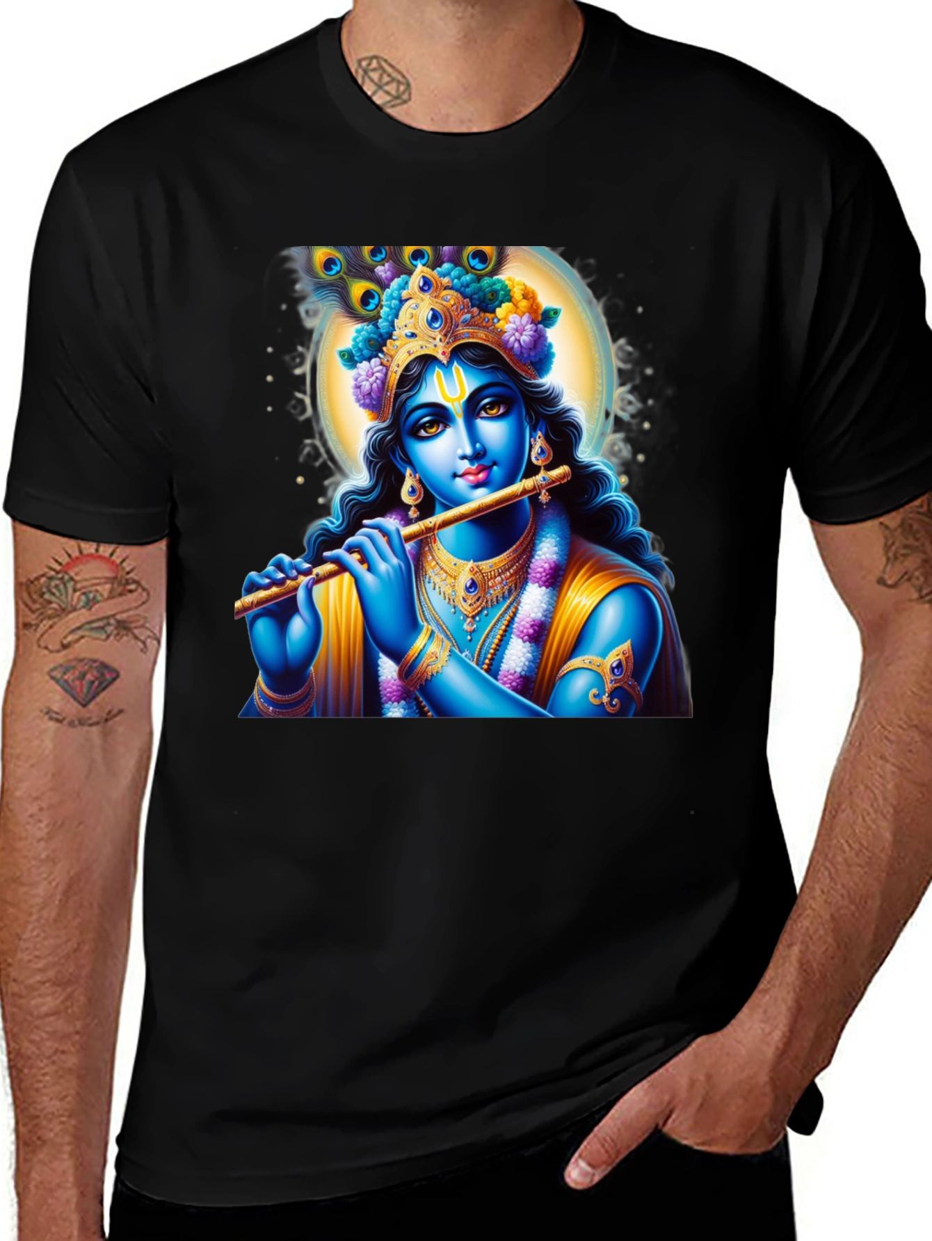 Krishna Graphic T-Shirt - Spiritual Style