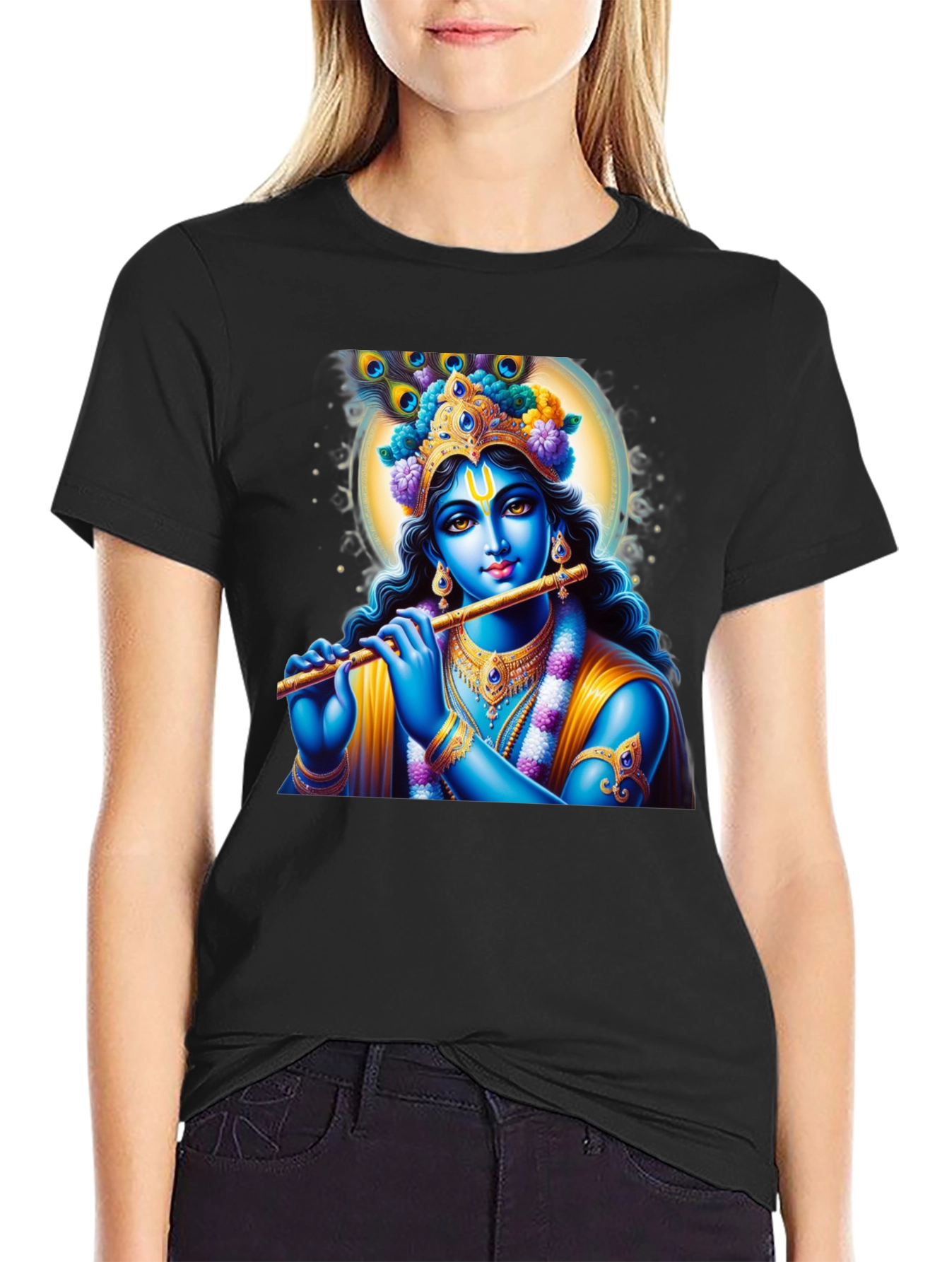 Krishna Graphic T-Shirt - Spiritual Style