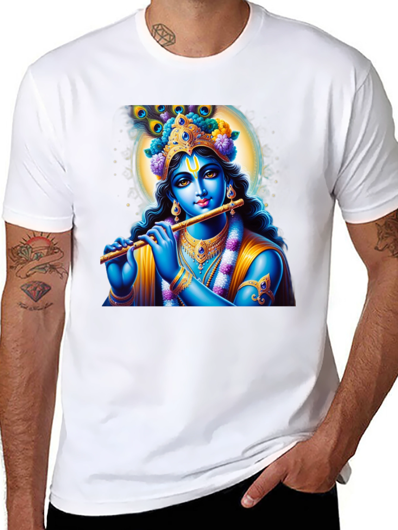 Krishna Graphic T-Shirt - Spiritual Style