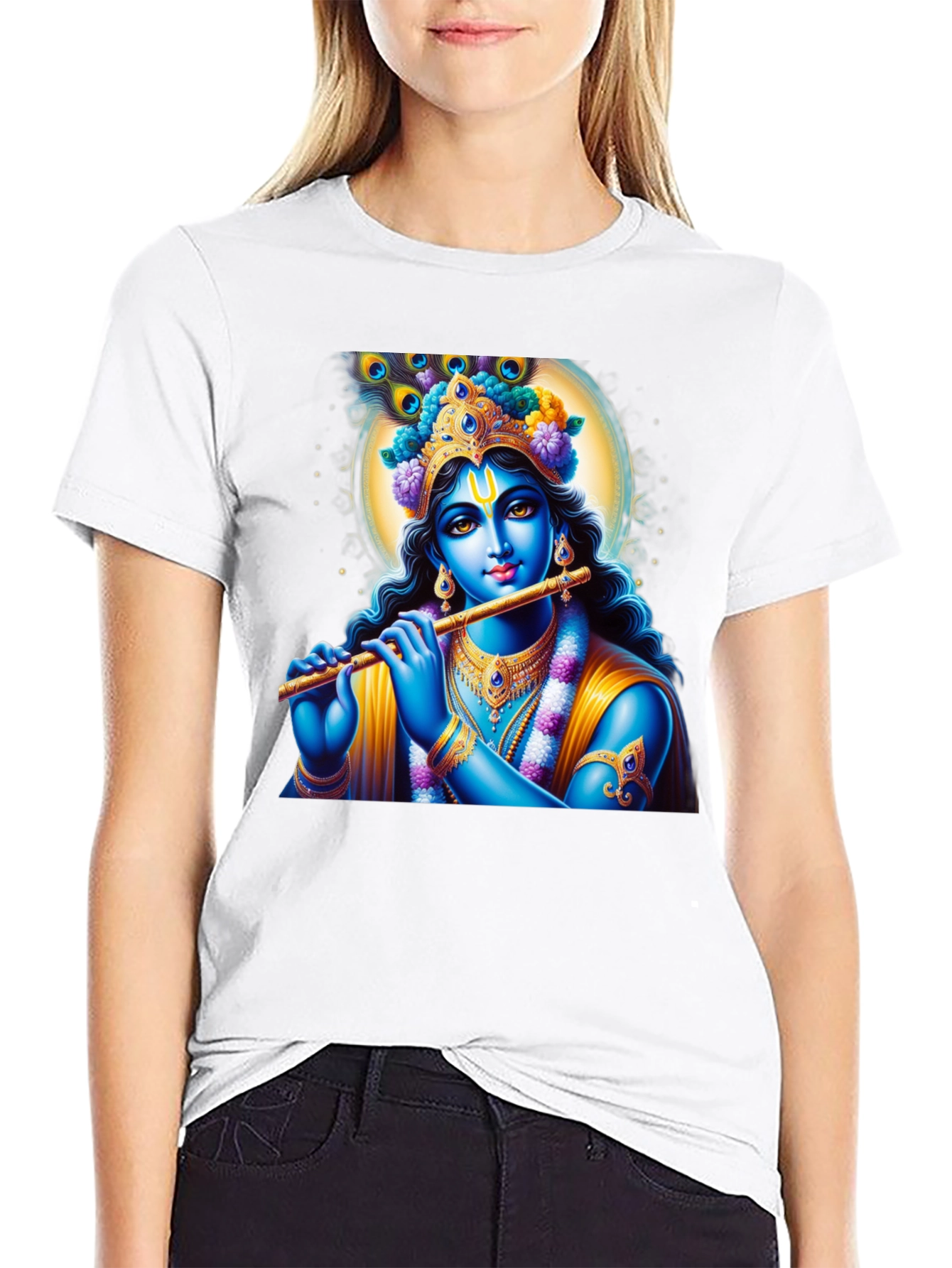 Krishna Graphic T-Shirt - Spiritual Style