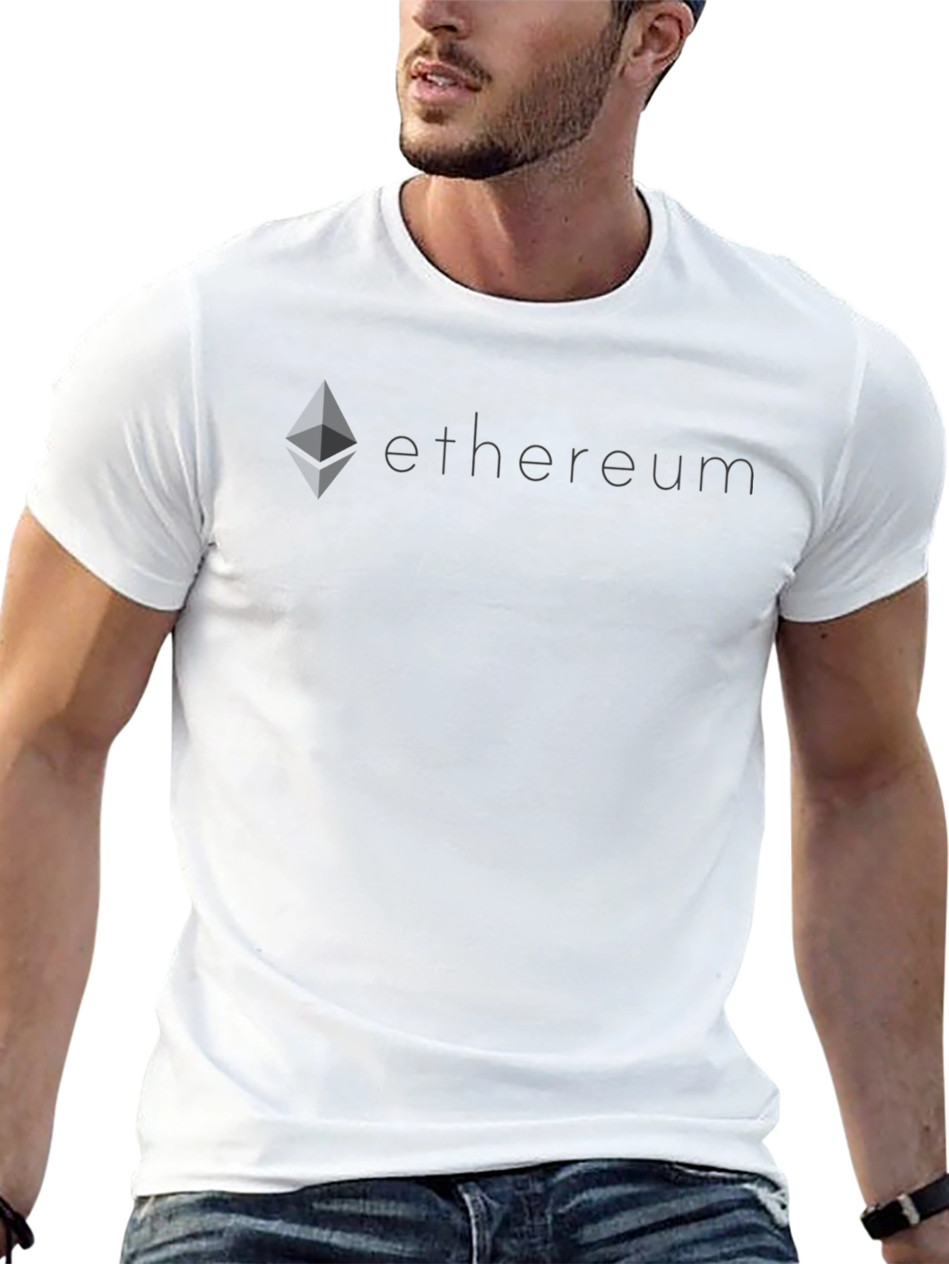 Ethereum Crypto Logo Black T-Shirt