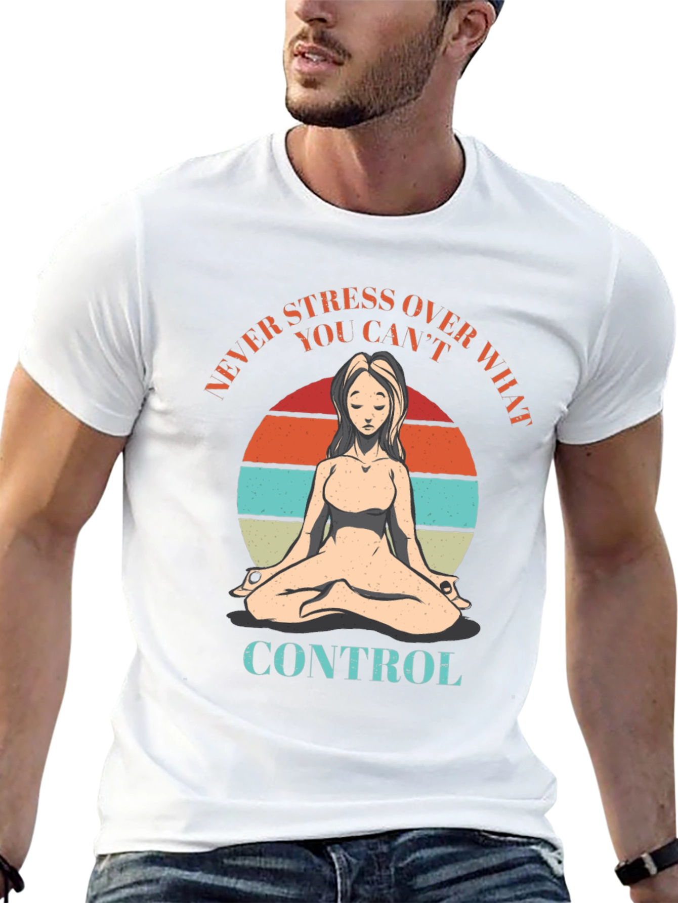 Relaxed Fit Yoga Meditation T-Shirt