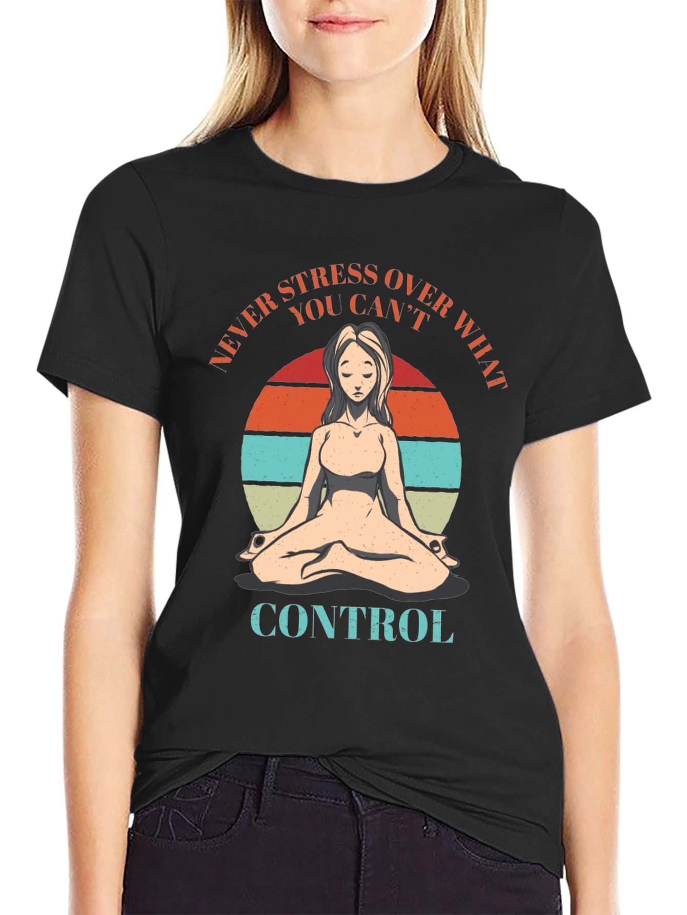 Relaxed Fit Yoga Meditation T-Shirt