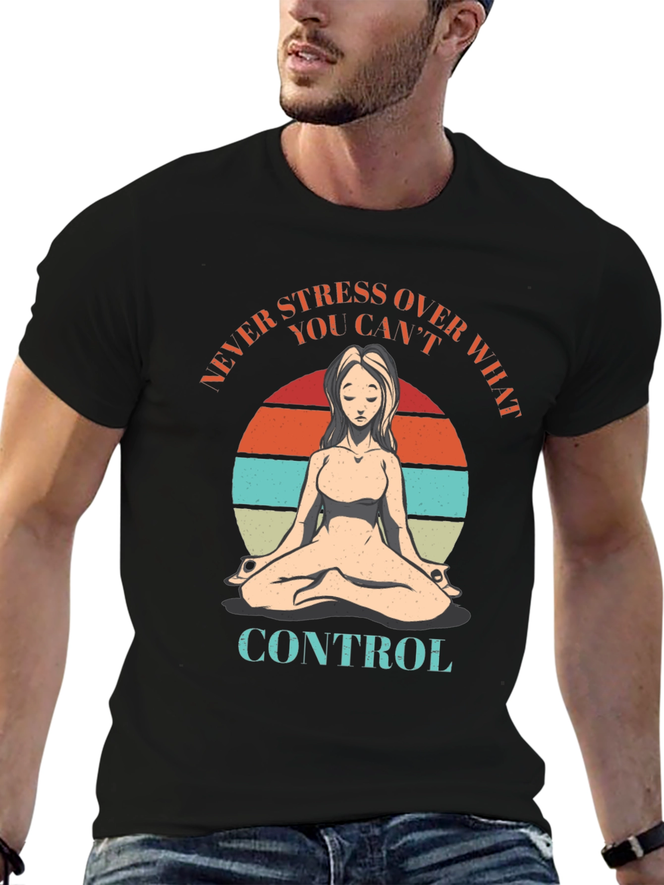 Relaxed Fit Yoga Meditation T-Shirt