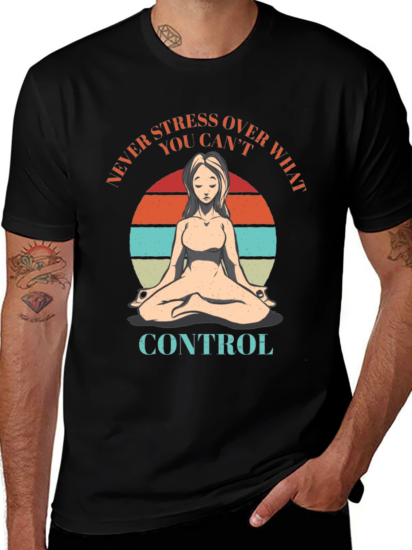 Relaxed Fit Yoga Meditation T-Shirt