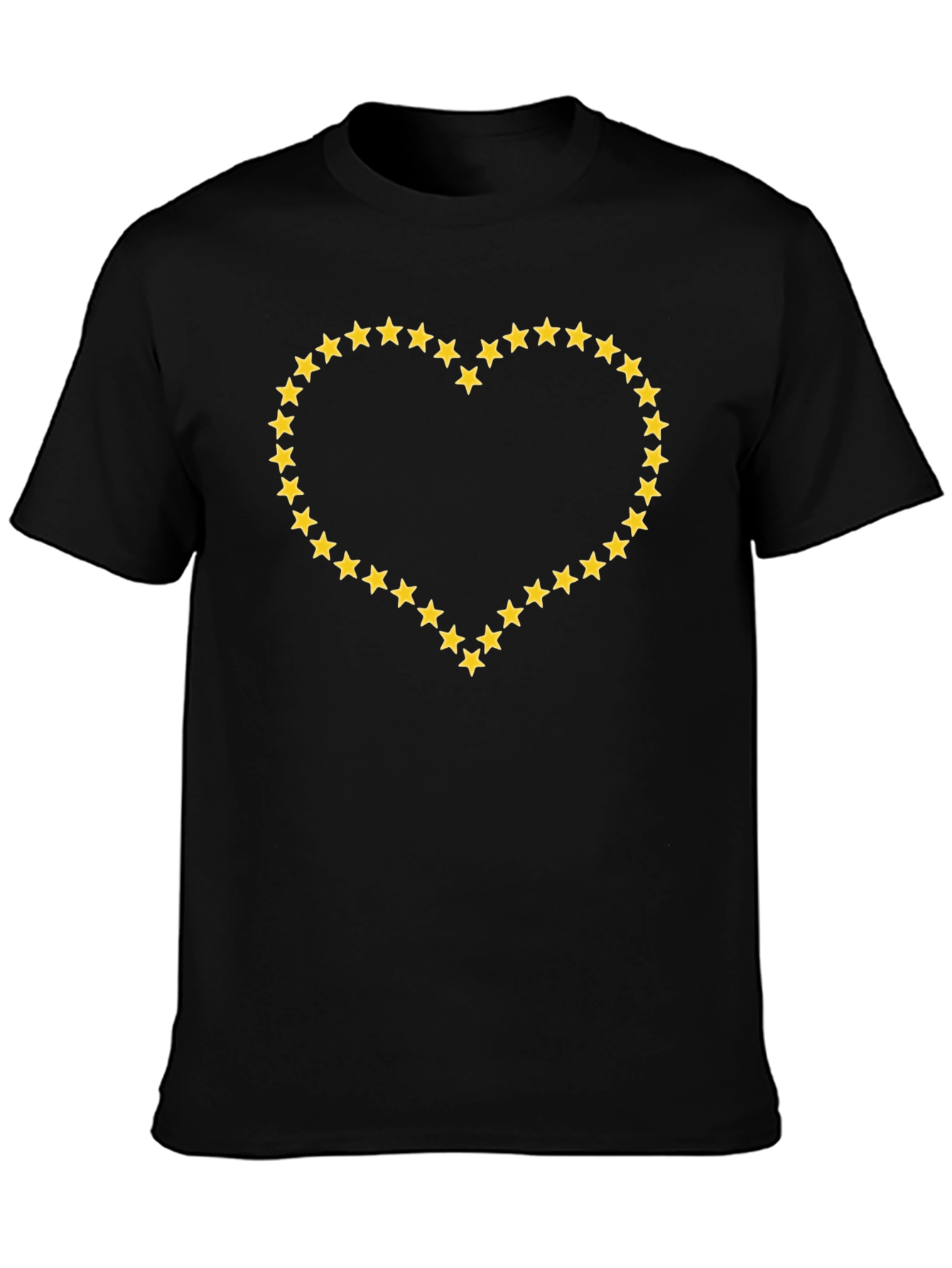 Starry Heart T-Shirt - Soft Cotton Crew Neck