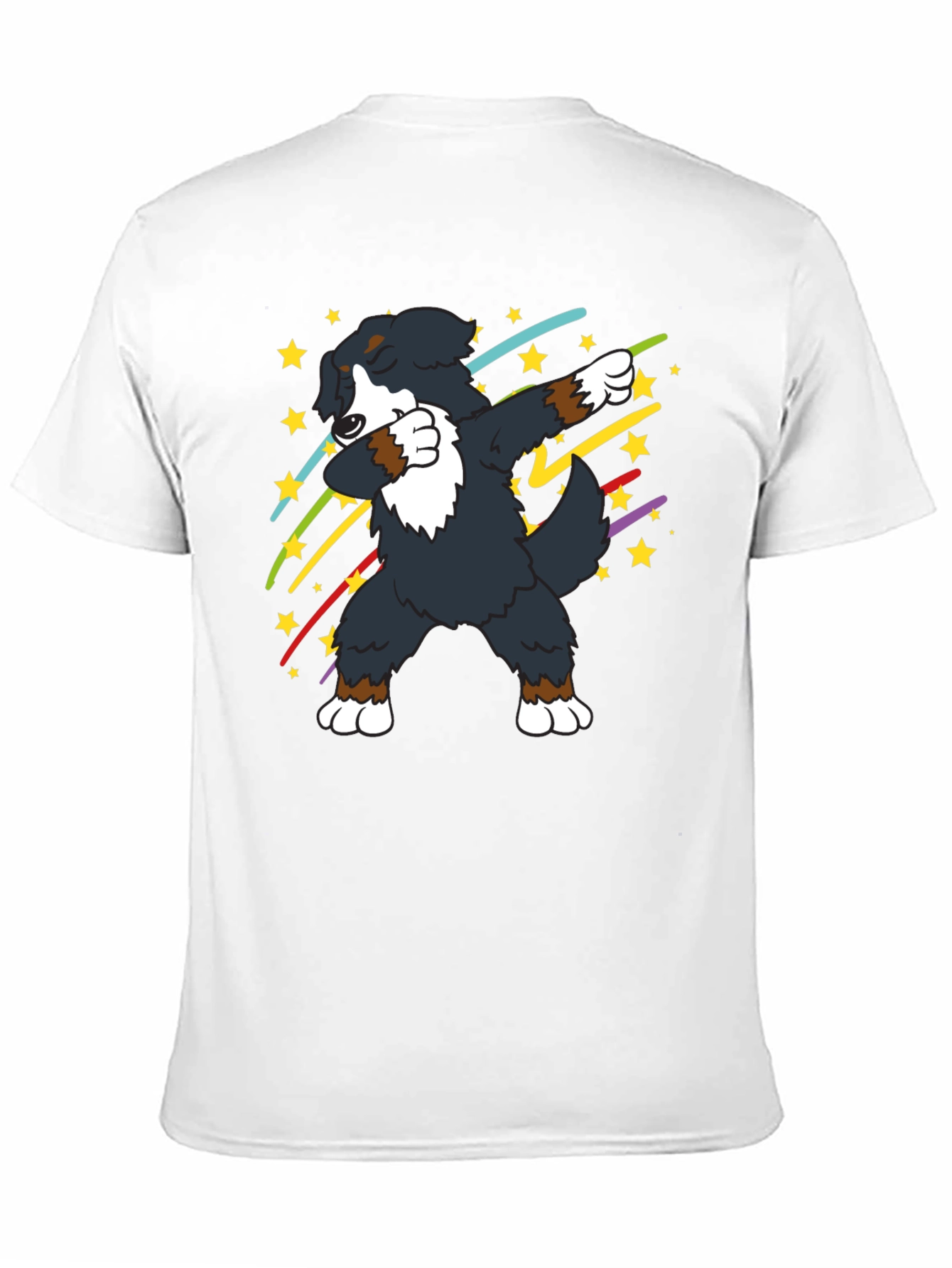 Dabbing Dog Graphic Tee - Black