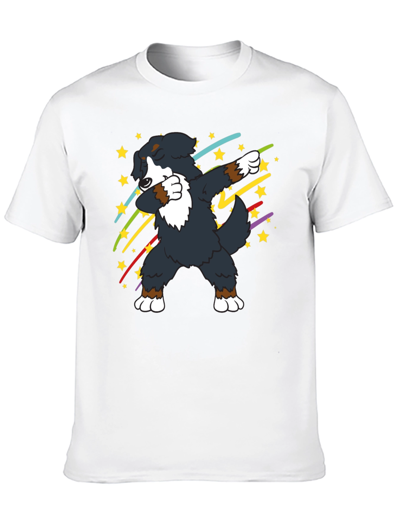 Dabbing Dog Graphic Tee - Black